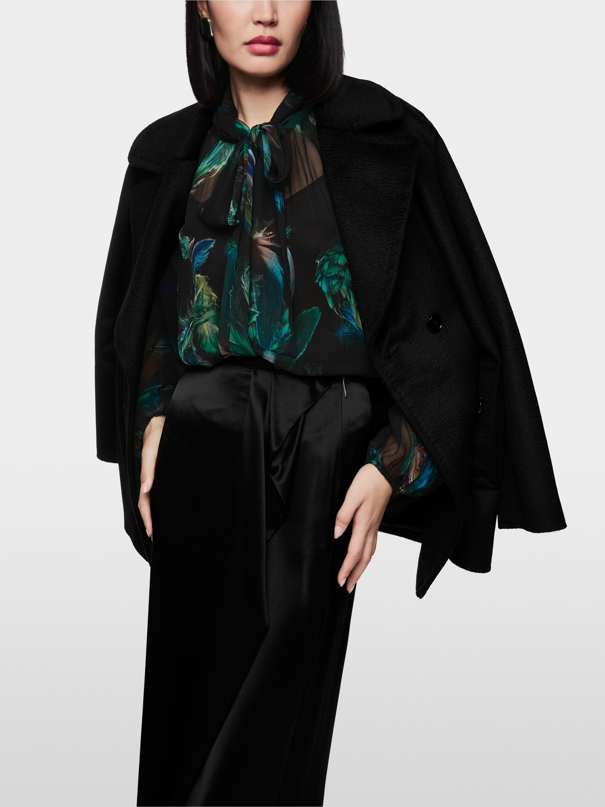 Transparente Bluse aus Viskose