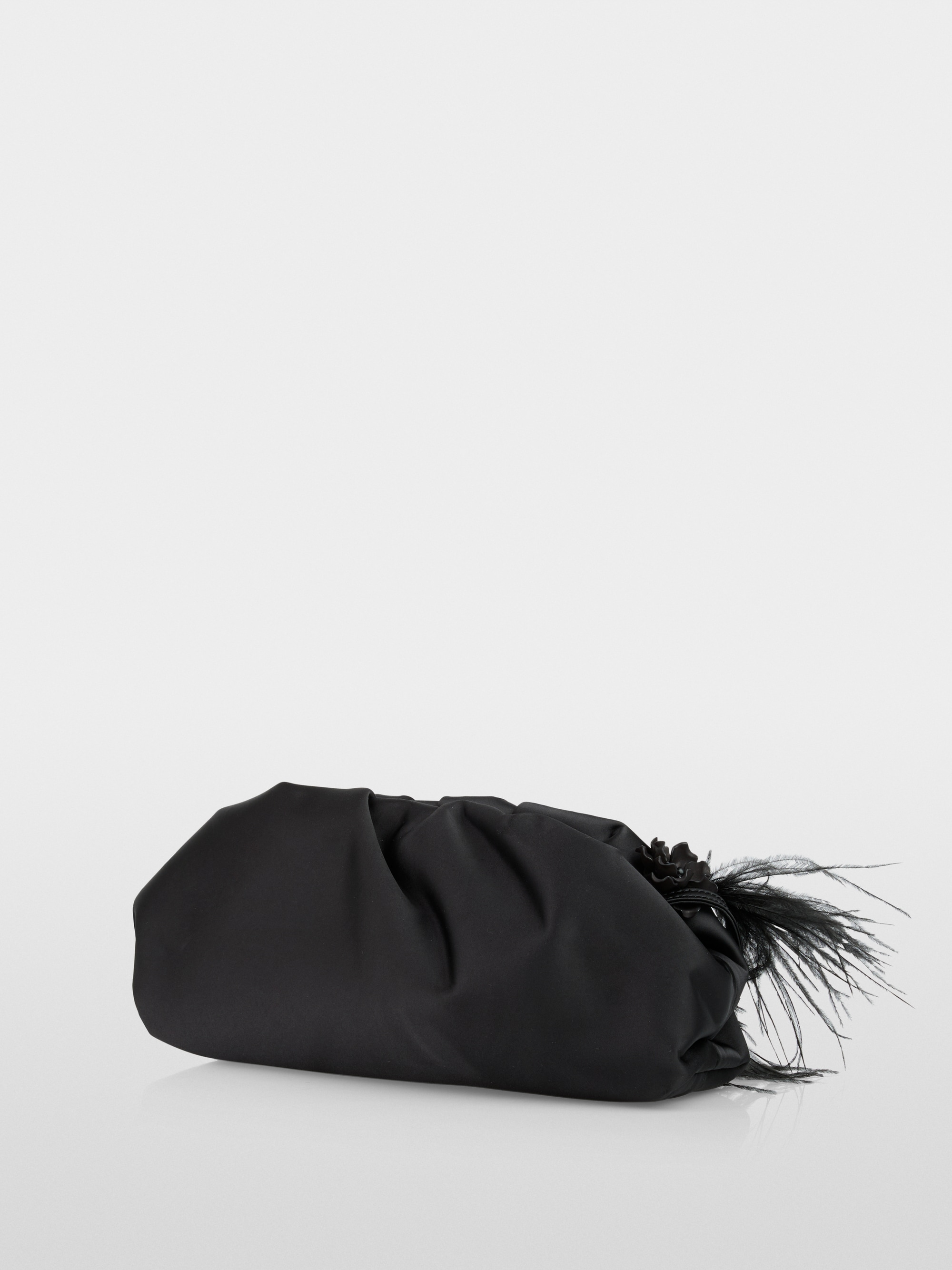 Elegante clutch met veren