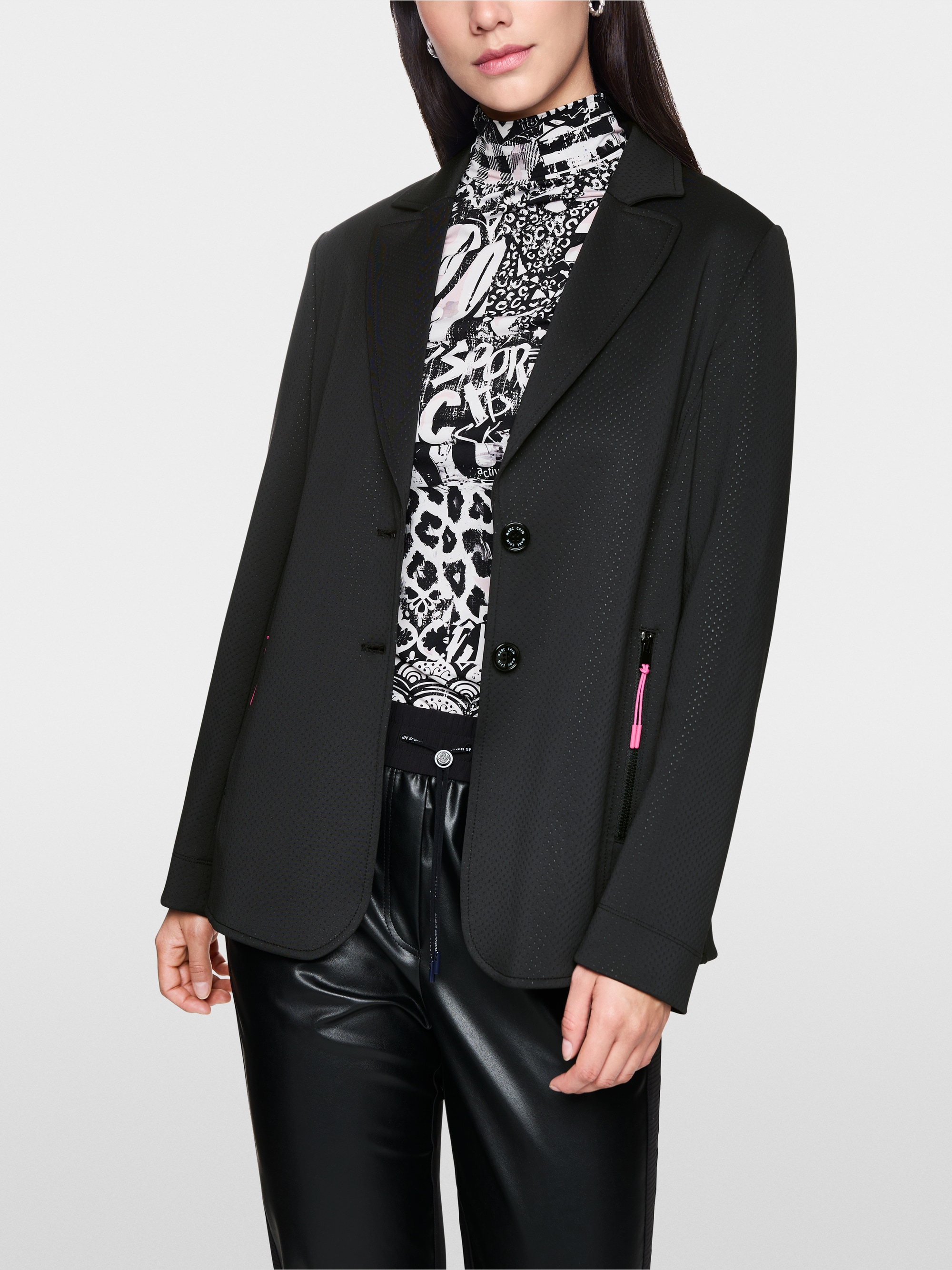 Blazer sportif effet résille