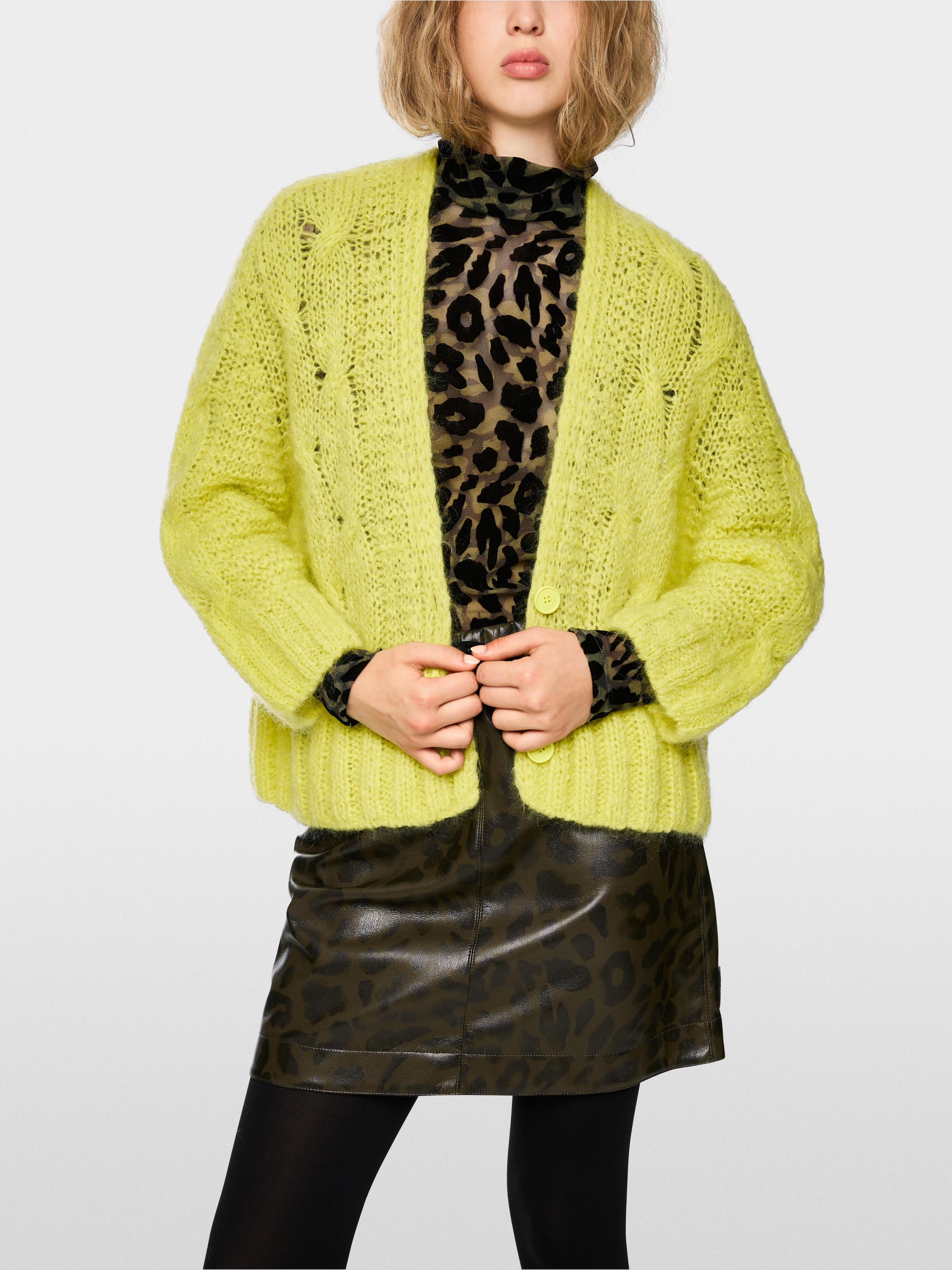 Cardigan en maille fine Knitted in Germany