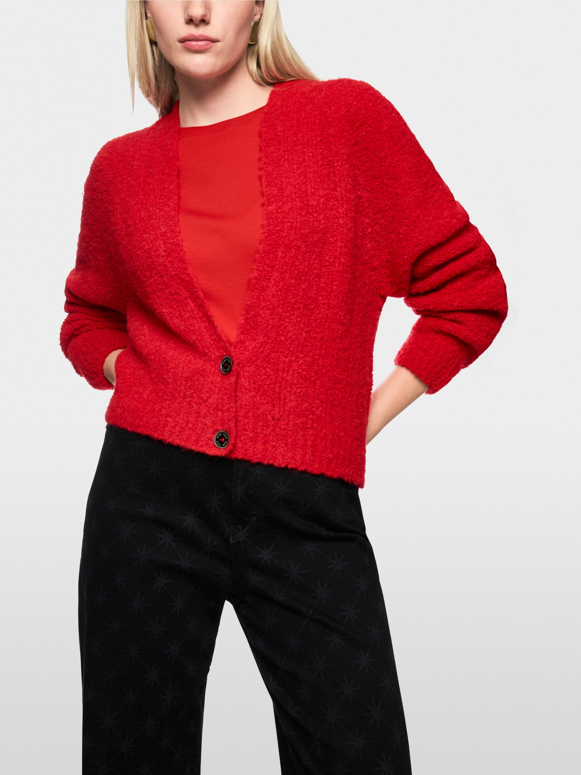 Nahtloser Cardigan – "Knitted in Germany"