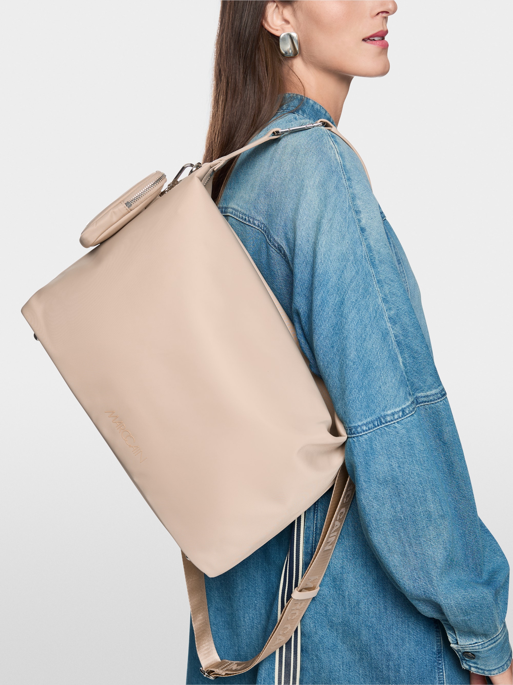 ‘Rethink Together’ nylon shoulder bag
