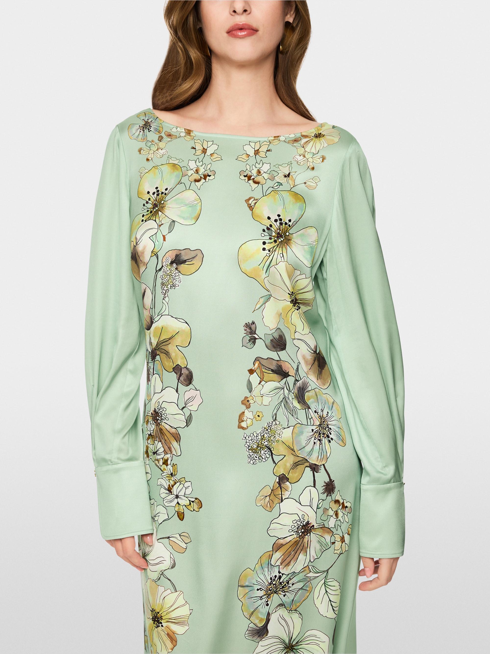Robe longue à imprimé floral