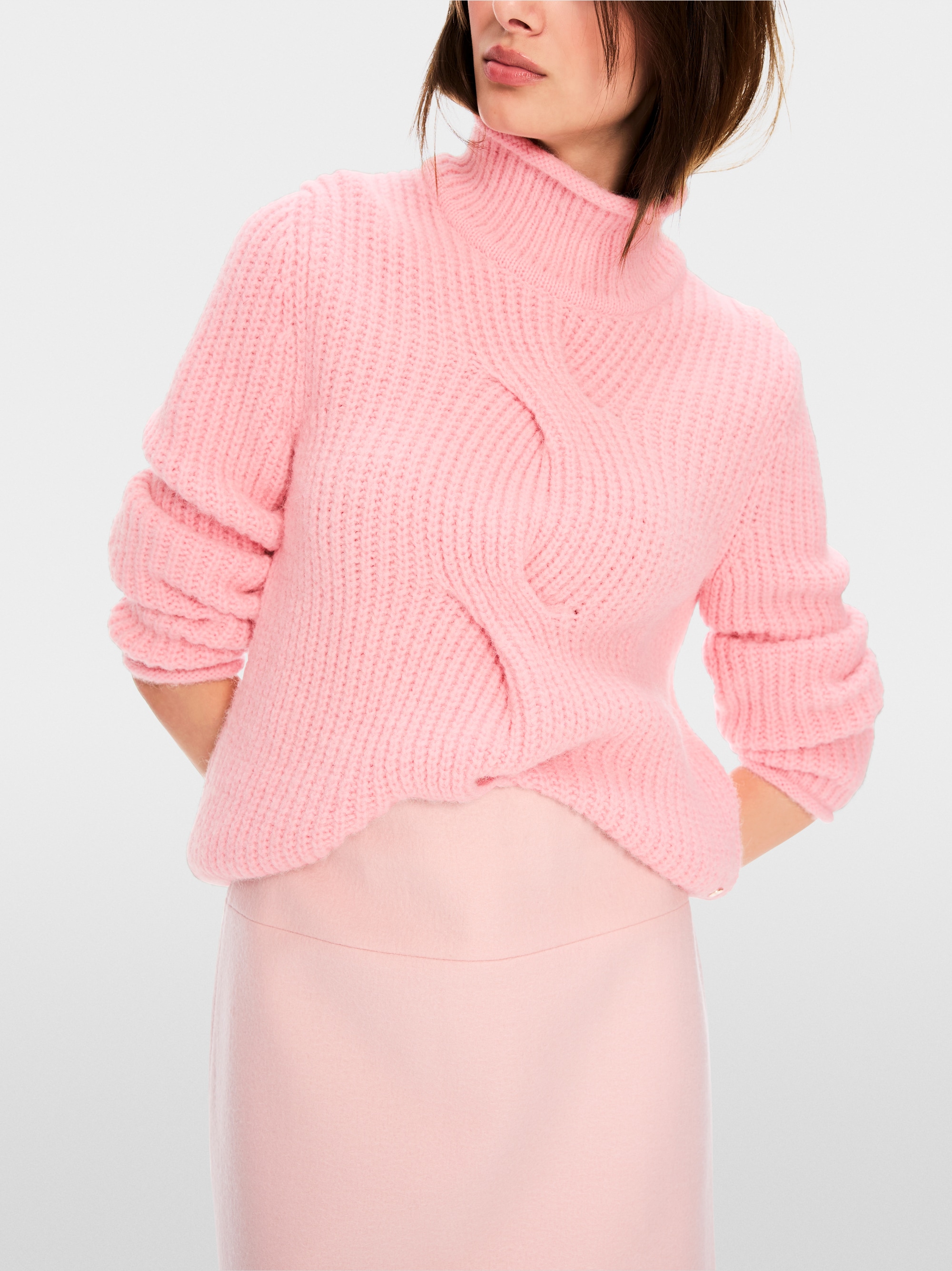 Sweater avec torsade - "Knitted in Germany"