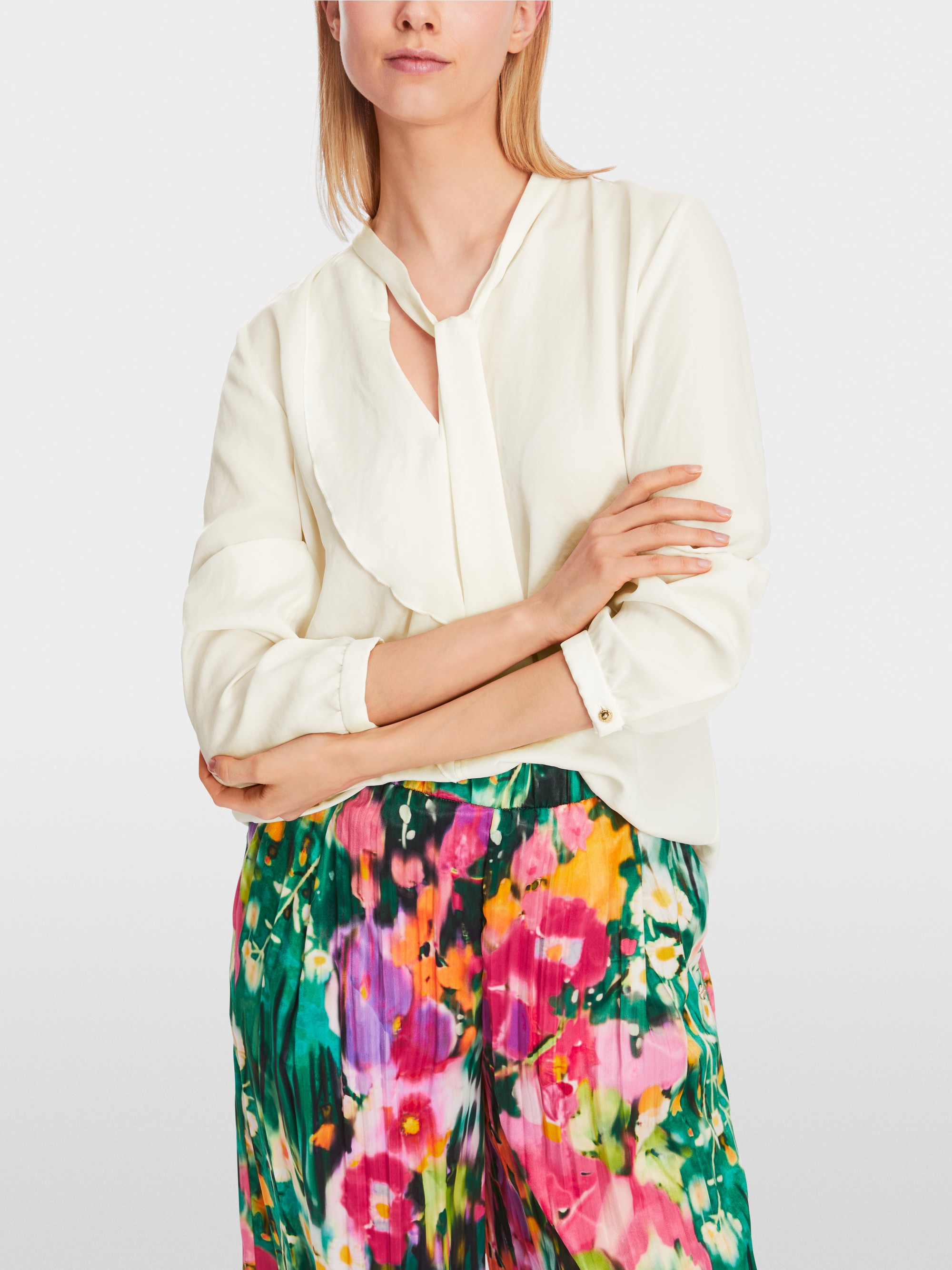 Volant-Bluse "Rethink Together"