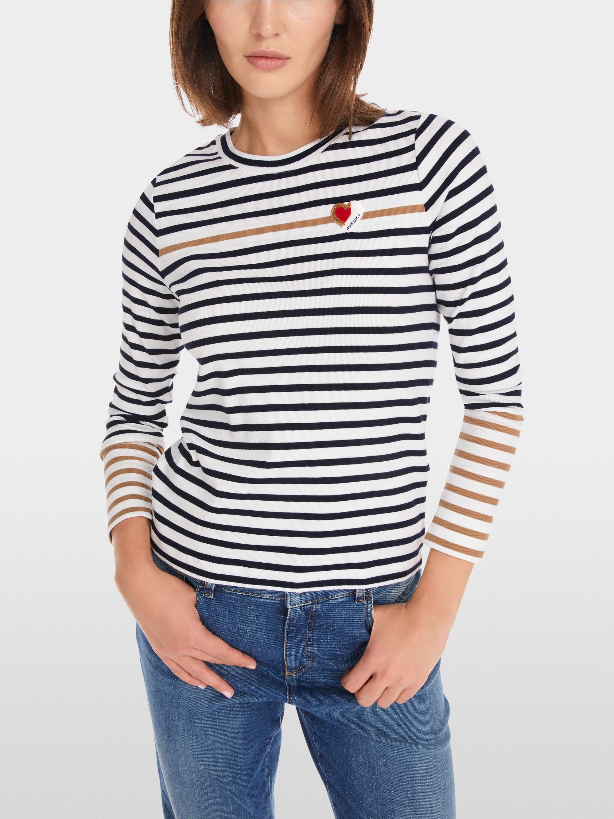 Longsleeve met gestreepte strepen