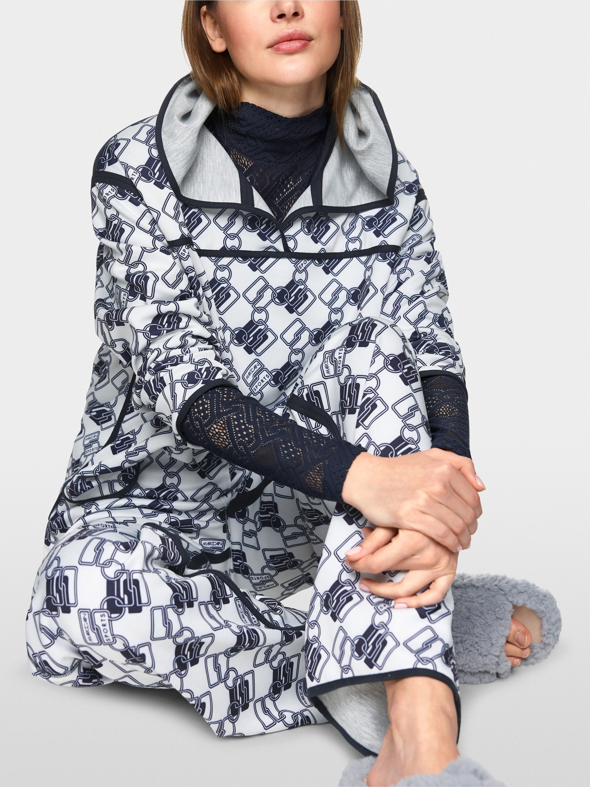 Sweat-shirt réversible au design cube