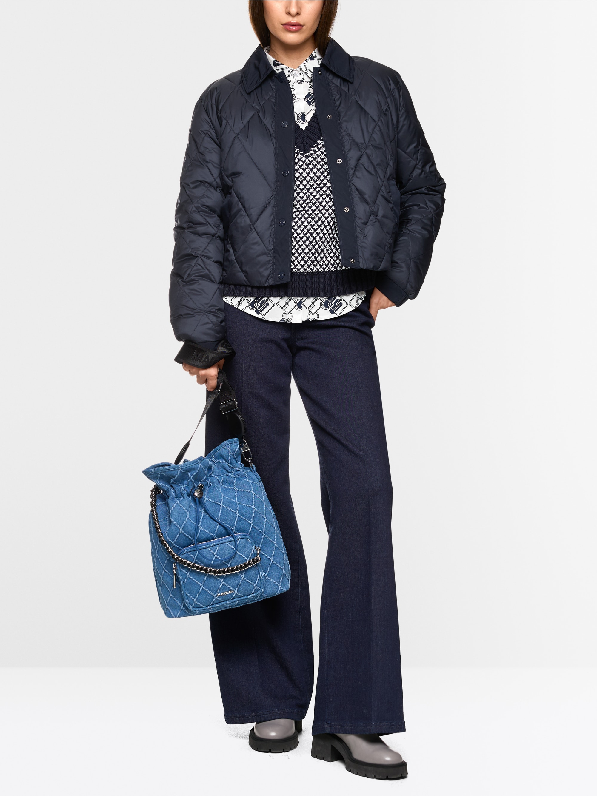 Beuteltasche aus Jeansstoff