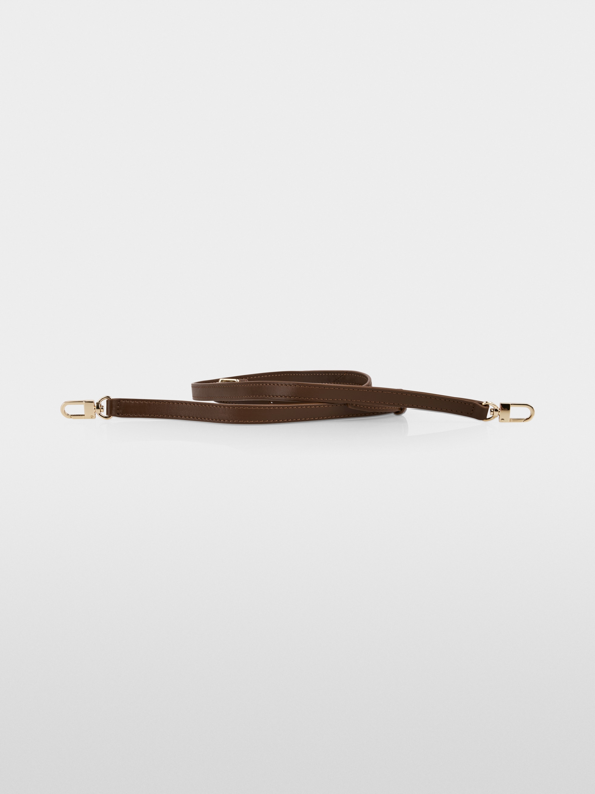 Mini leather bowling bag