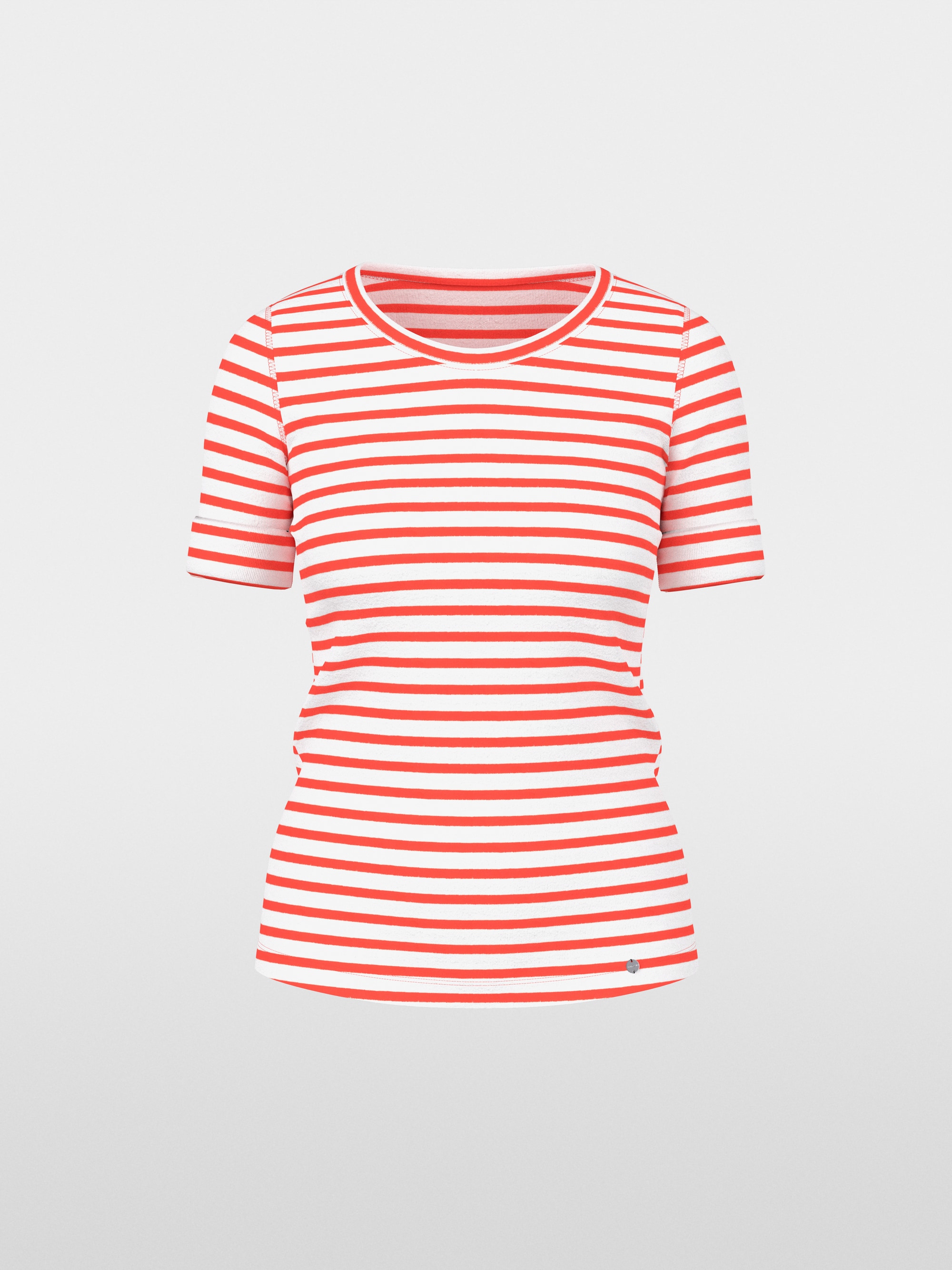 Striped T-shirt made of cotton rib
