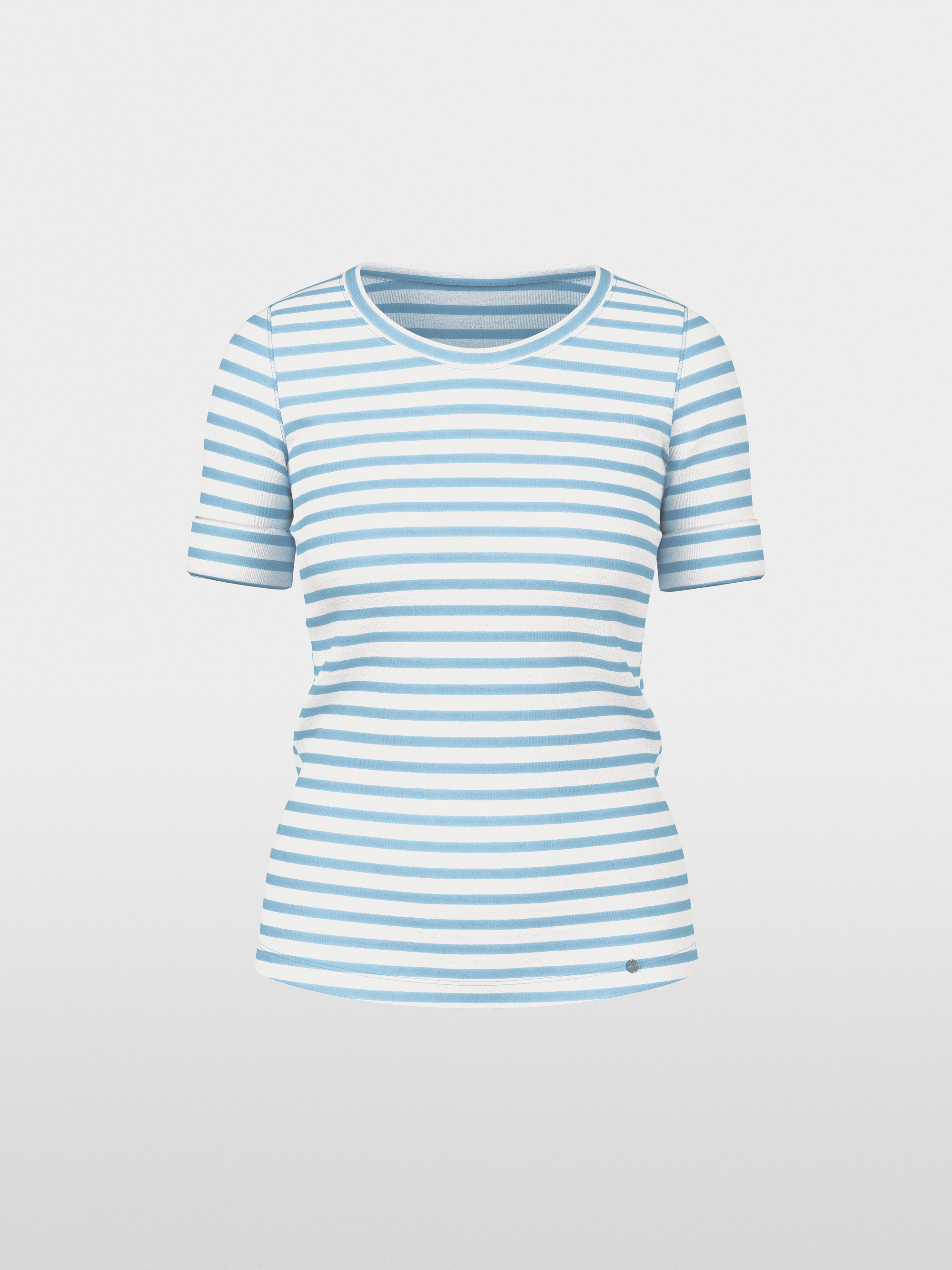Striped T-shirt made of cotton rib