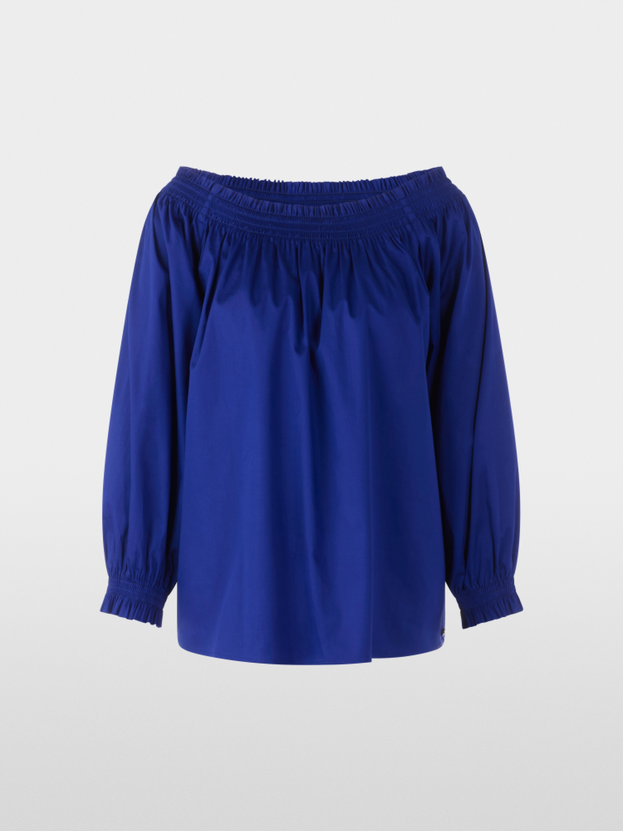 Carmen blouse in stretch cotton