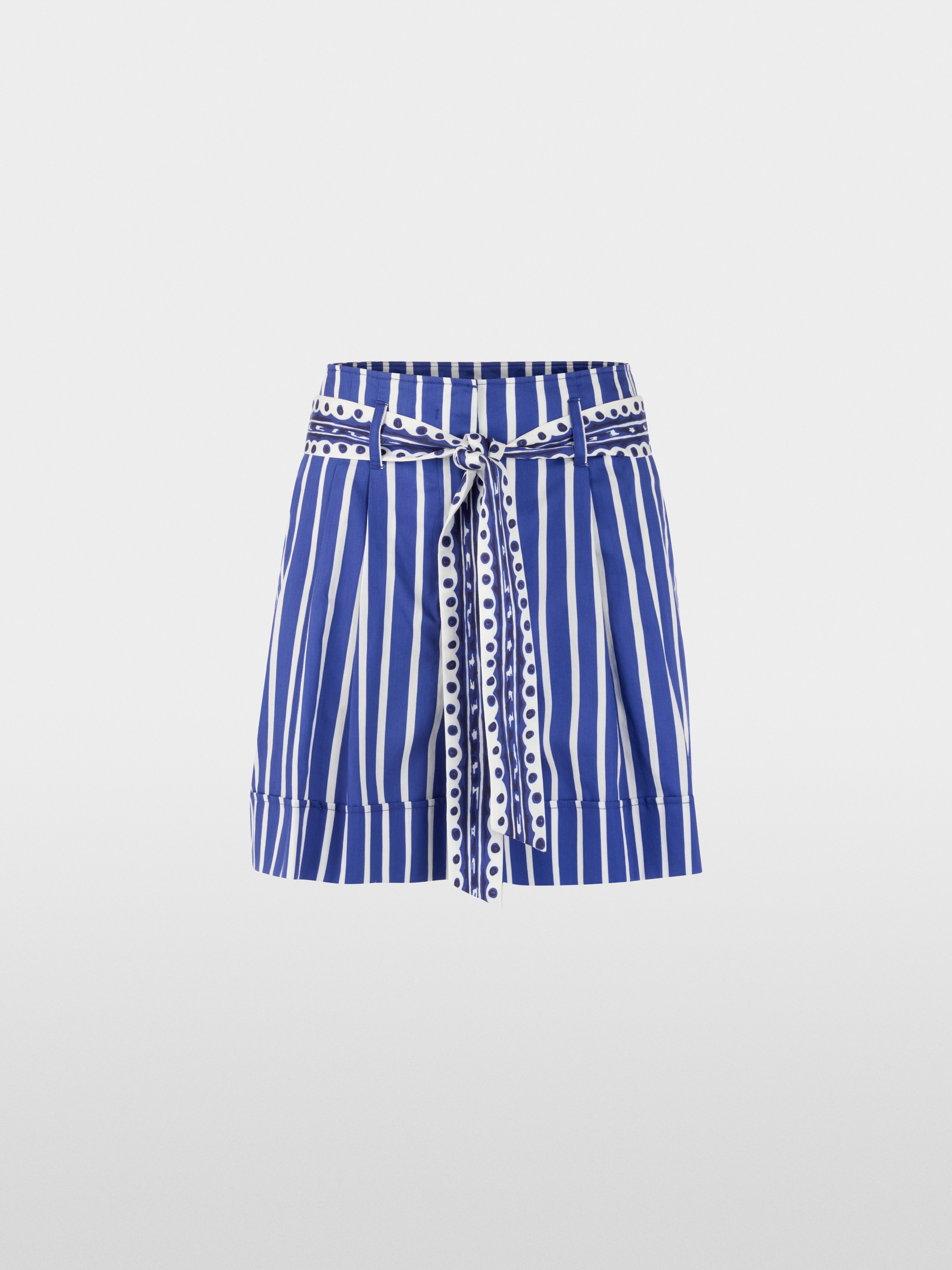 WARANGAL striped shorts with belt