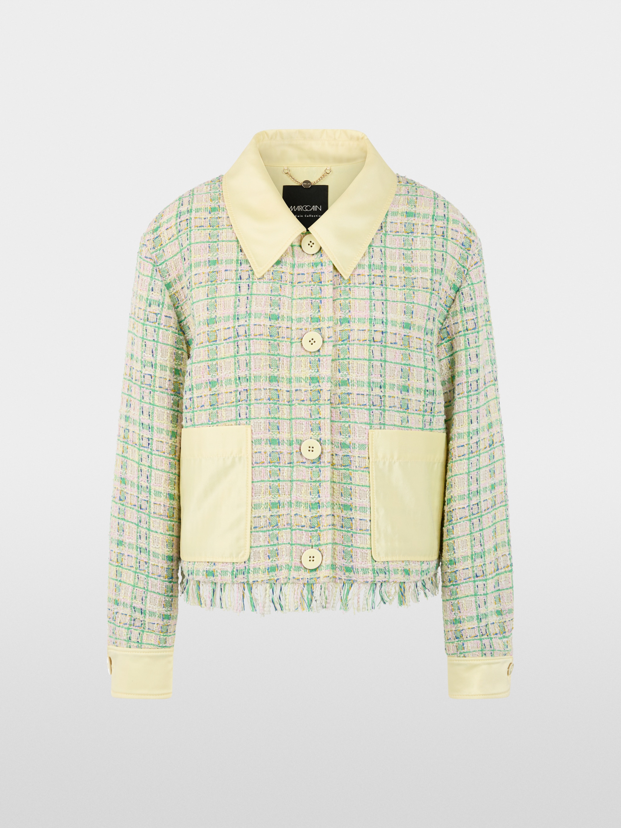 Jacket with contrasting colour details