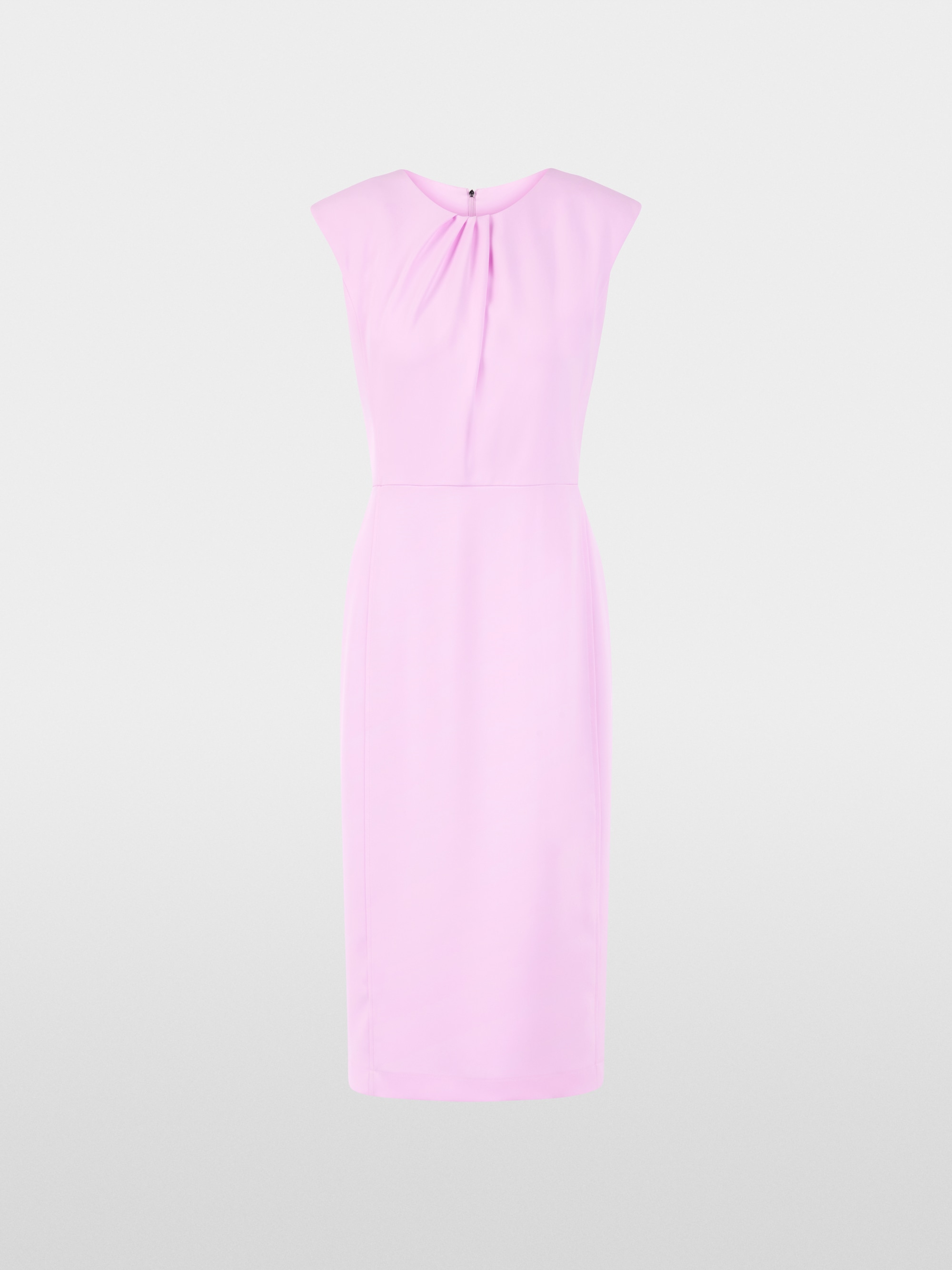 Fitted dress with pleated detail