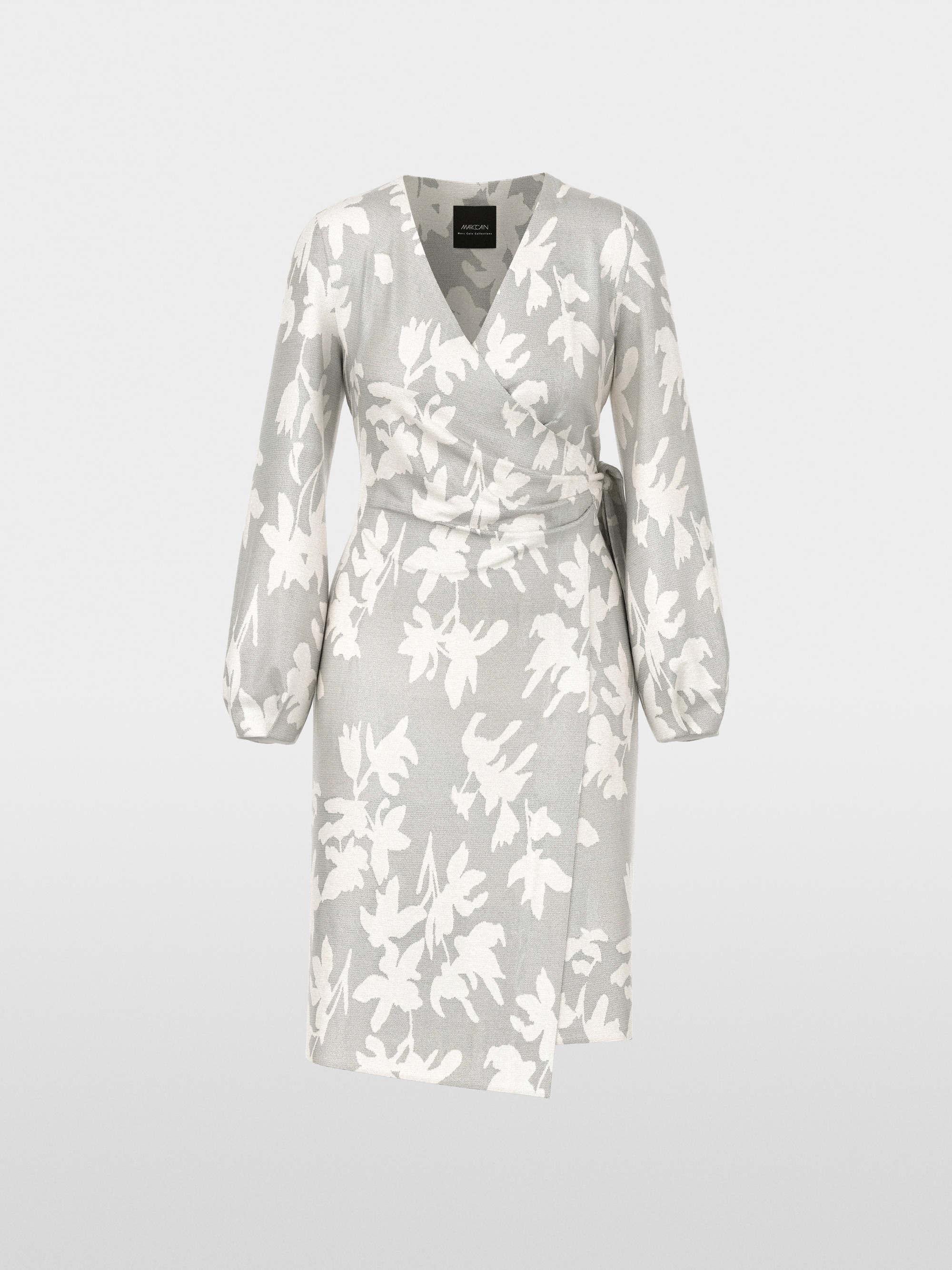 Long-sleeved wrap dress