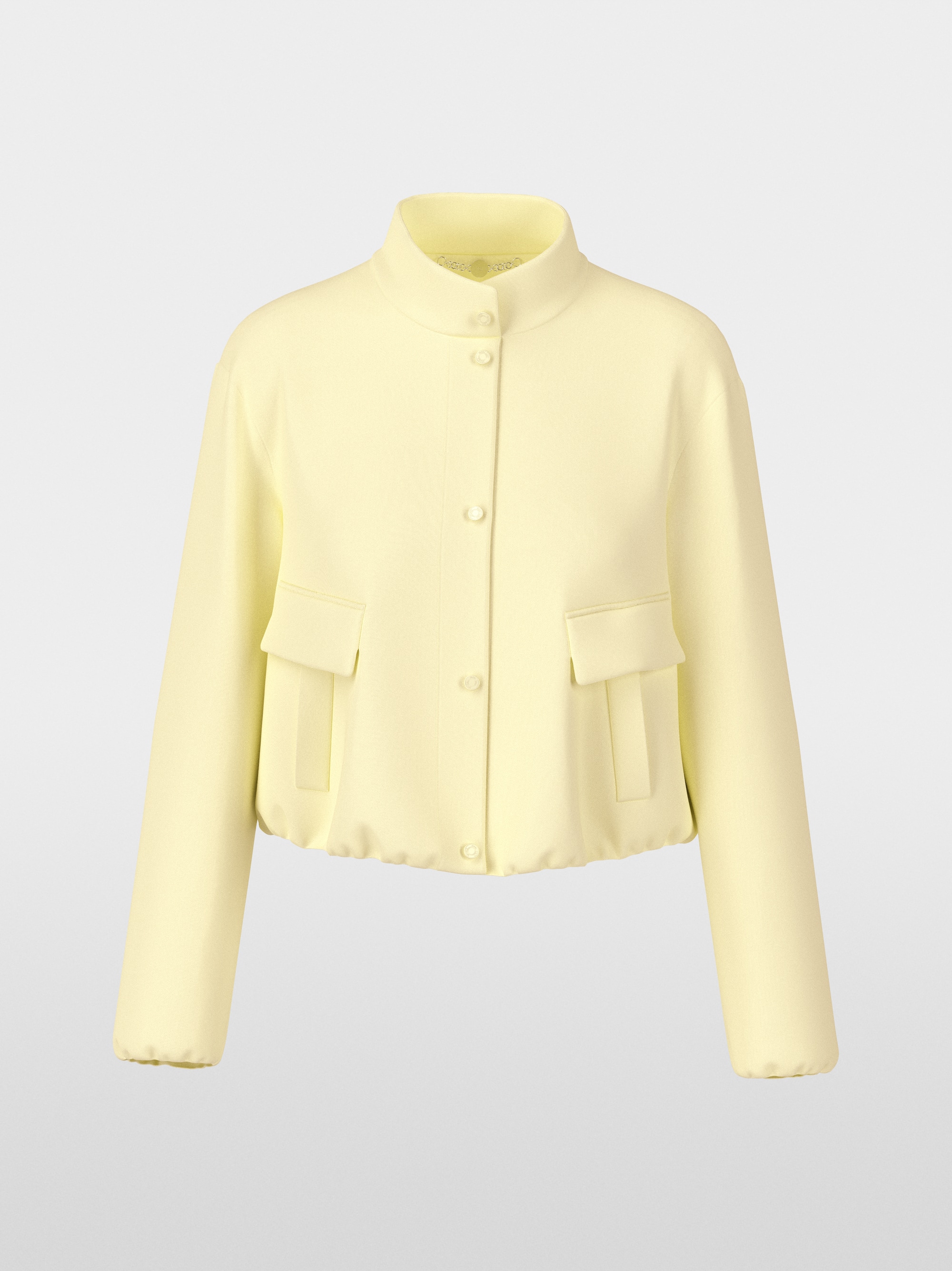 Jacket with small stand-up collar