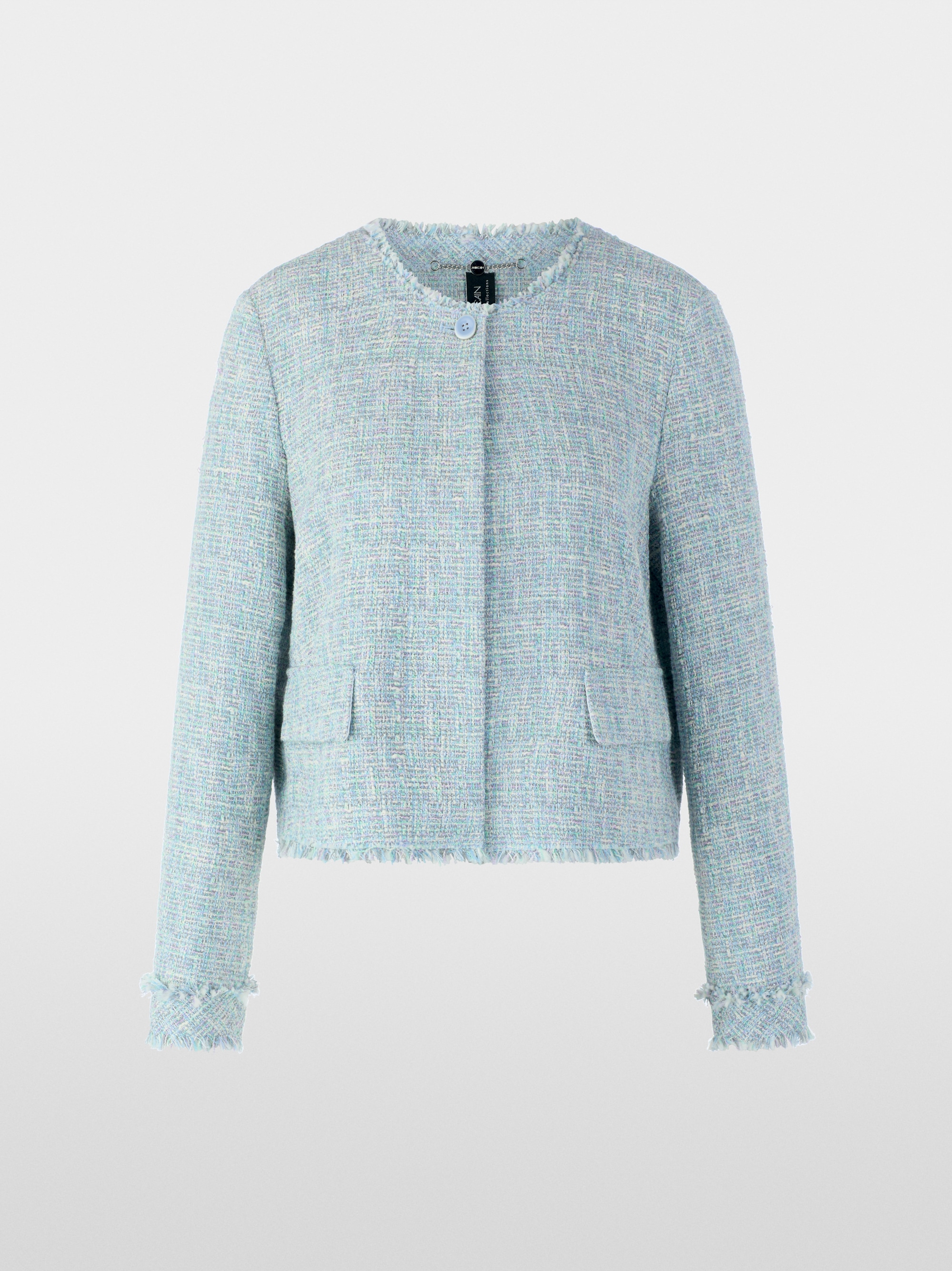 Veste bouclée à franges