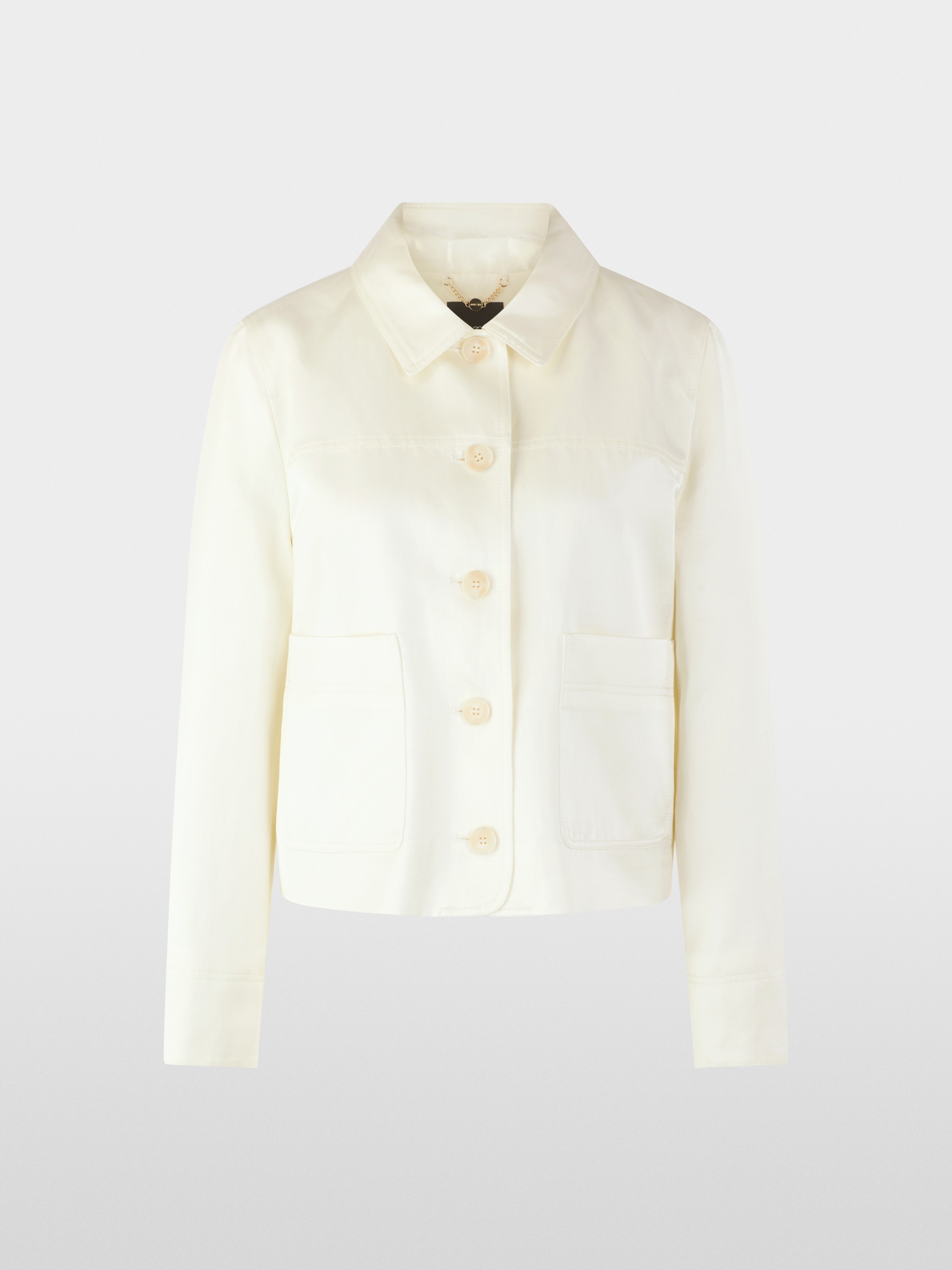 Shimmering material mix jacket