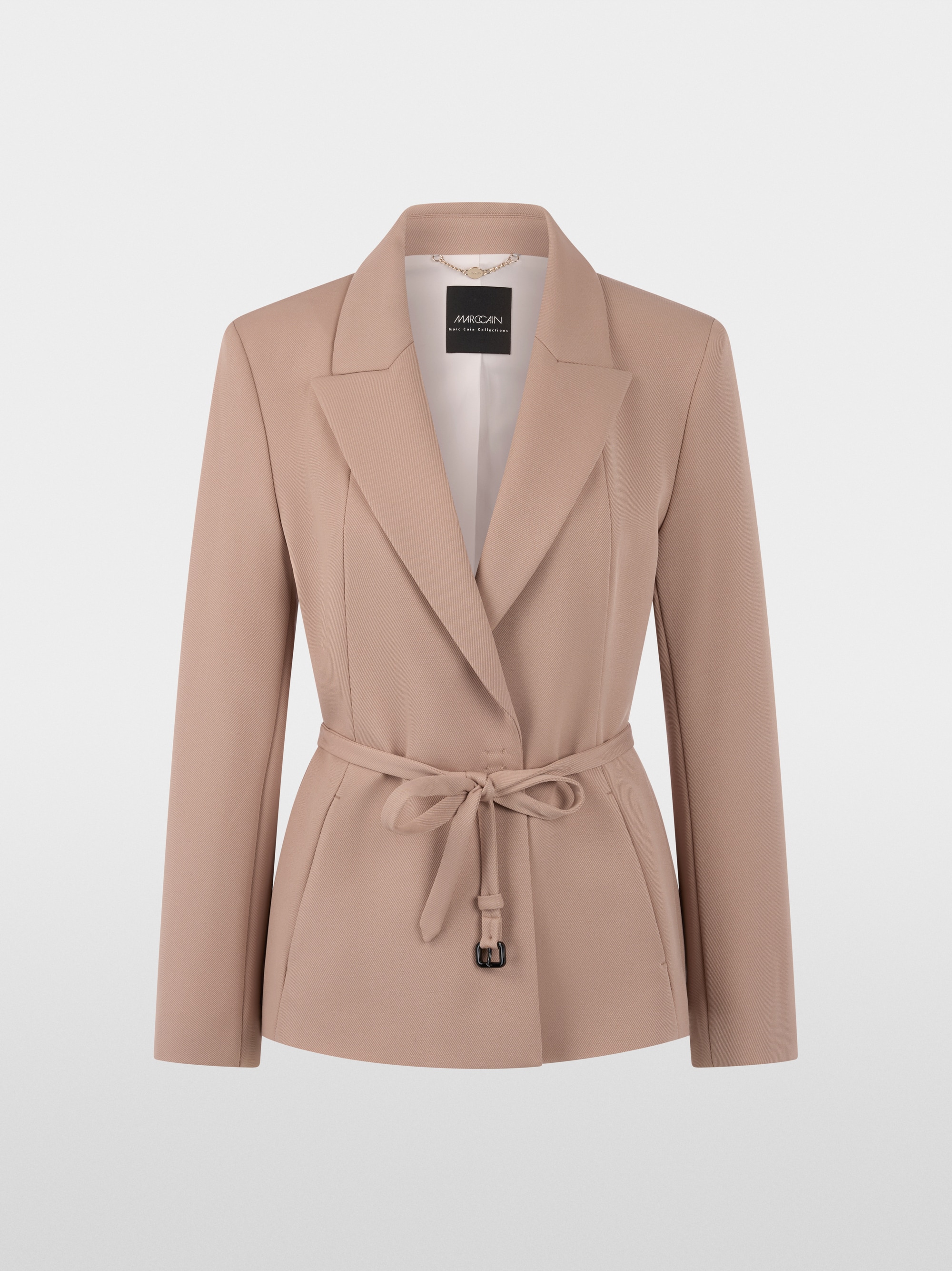 Elegant blazer with waist belt