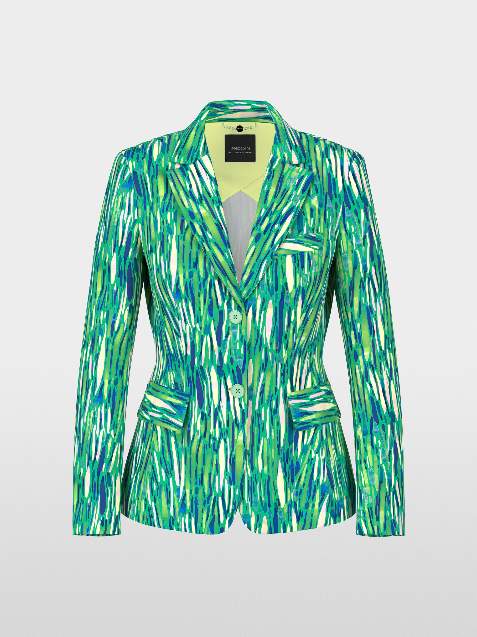 Blazer à deux boutons en jersey scuba