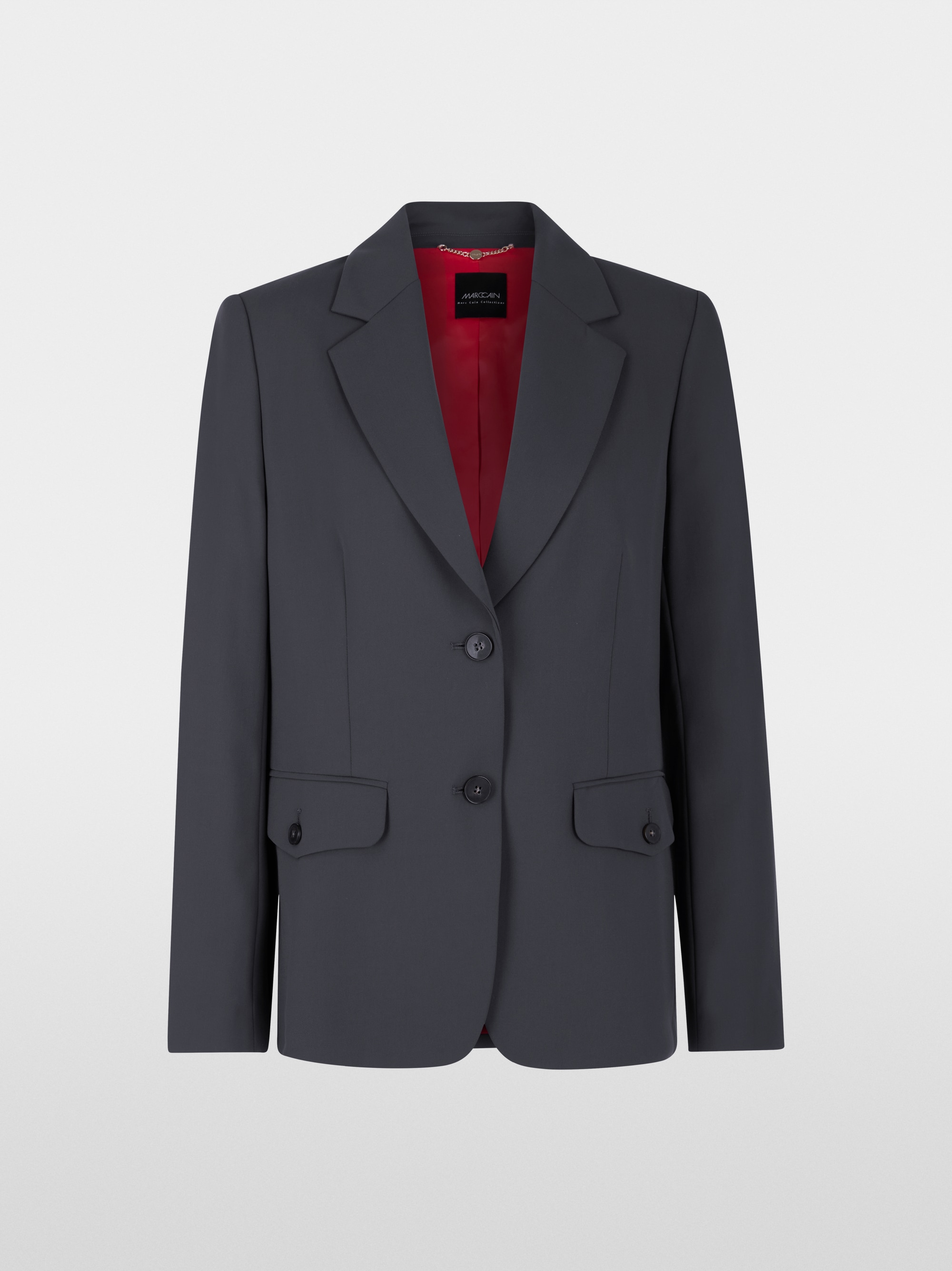 Blazer cintré avec ourlet arrondi