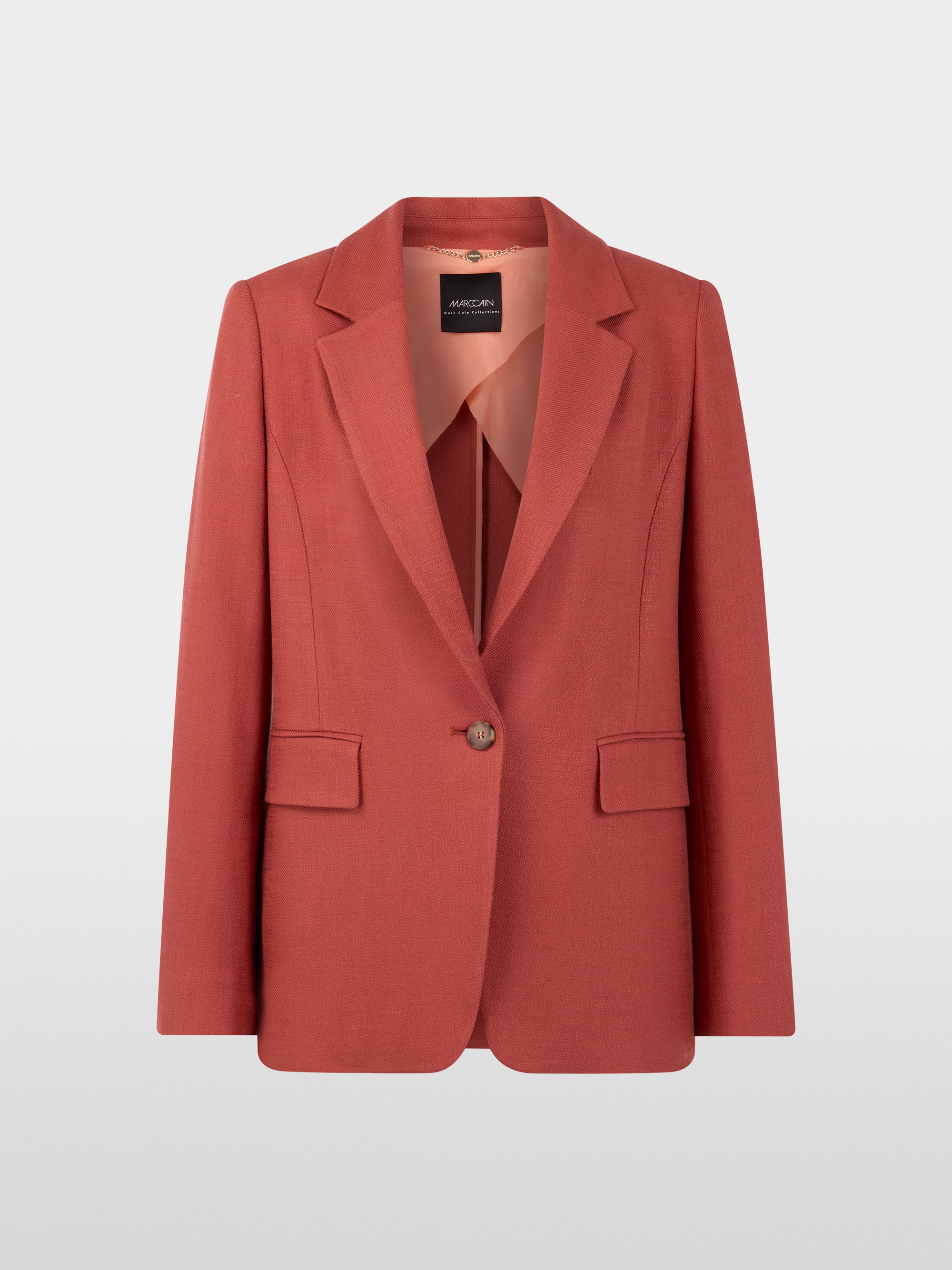 Viscose blazer with loose fit