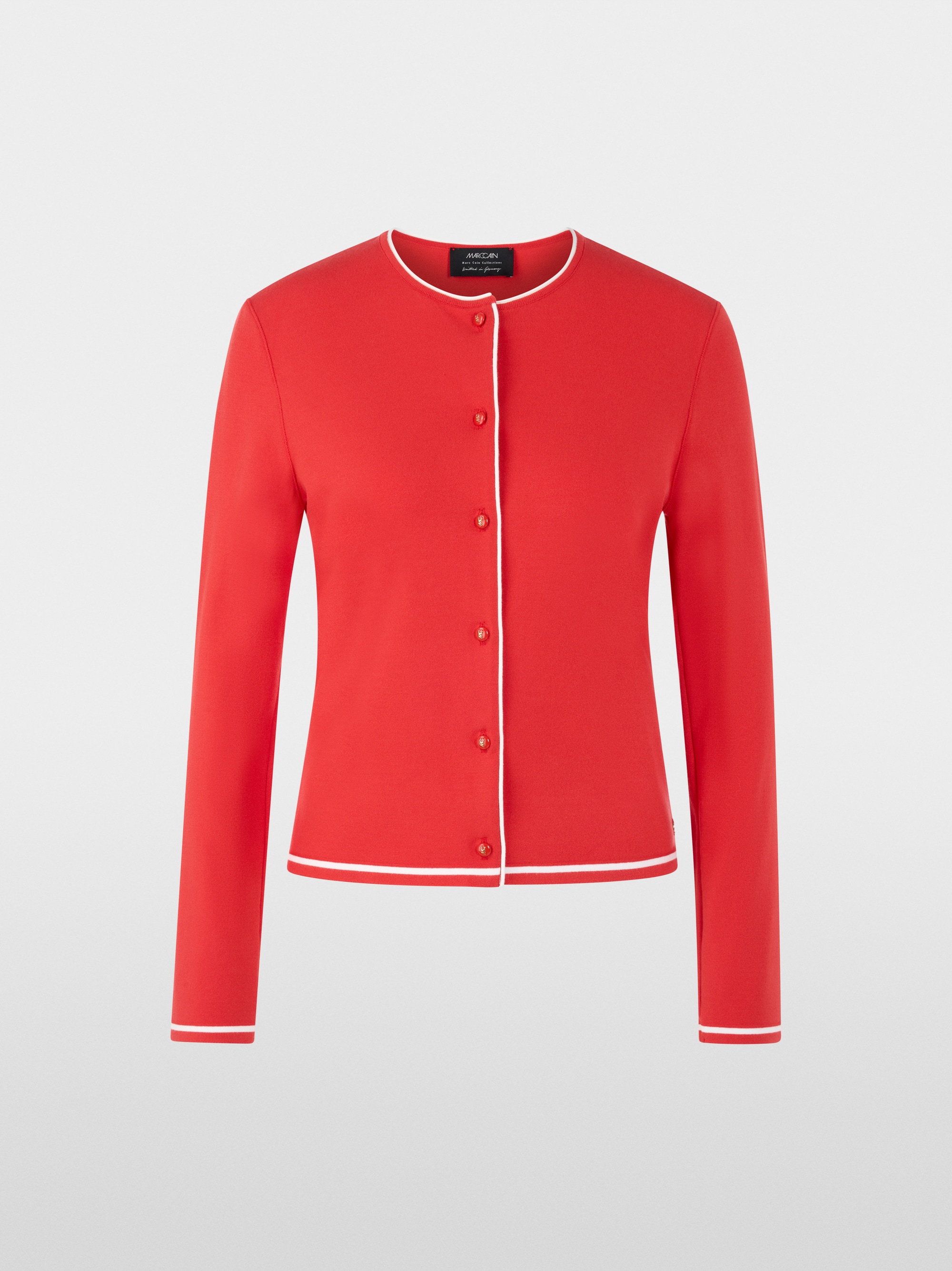 Fijn gebreid vest "Rethink Together"