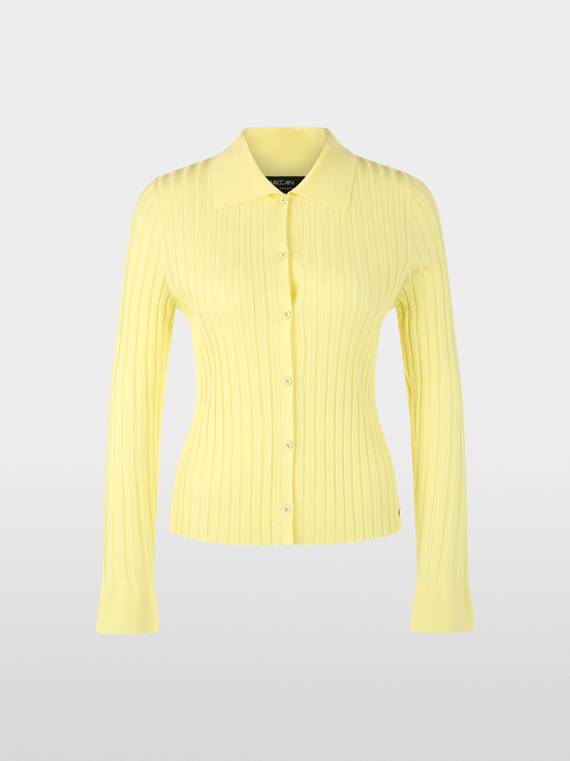 Cardigan côtelé en viscose stretch