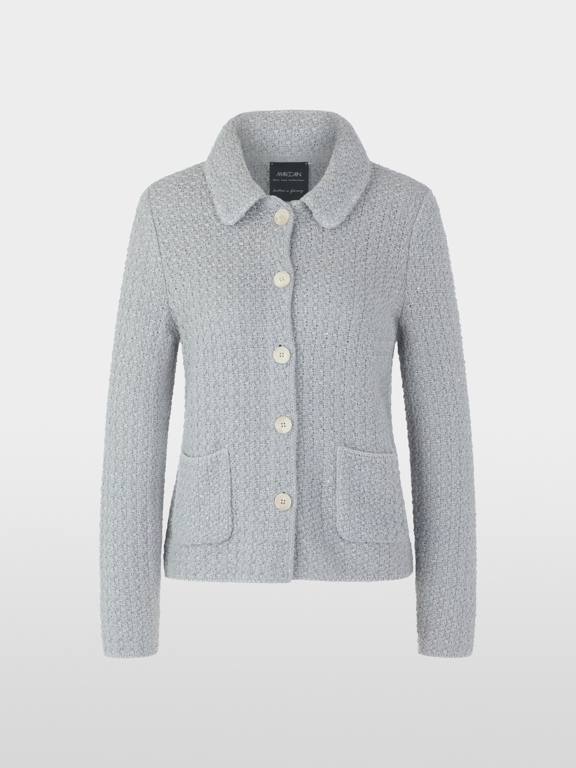 ‘Knitted in Germany’ knitted cardigan