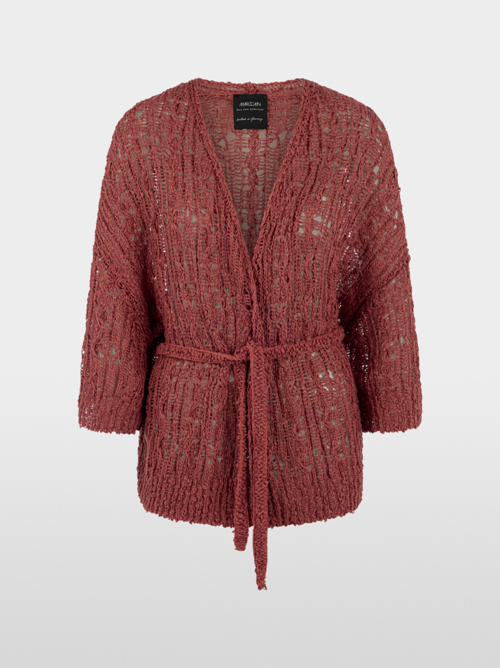 ‘Rethink Together’ openwork cardigan