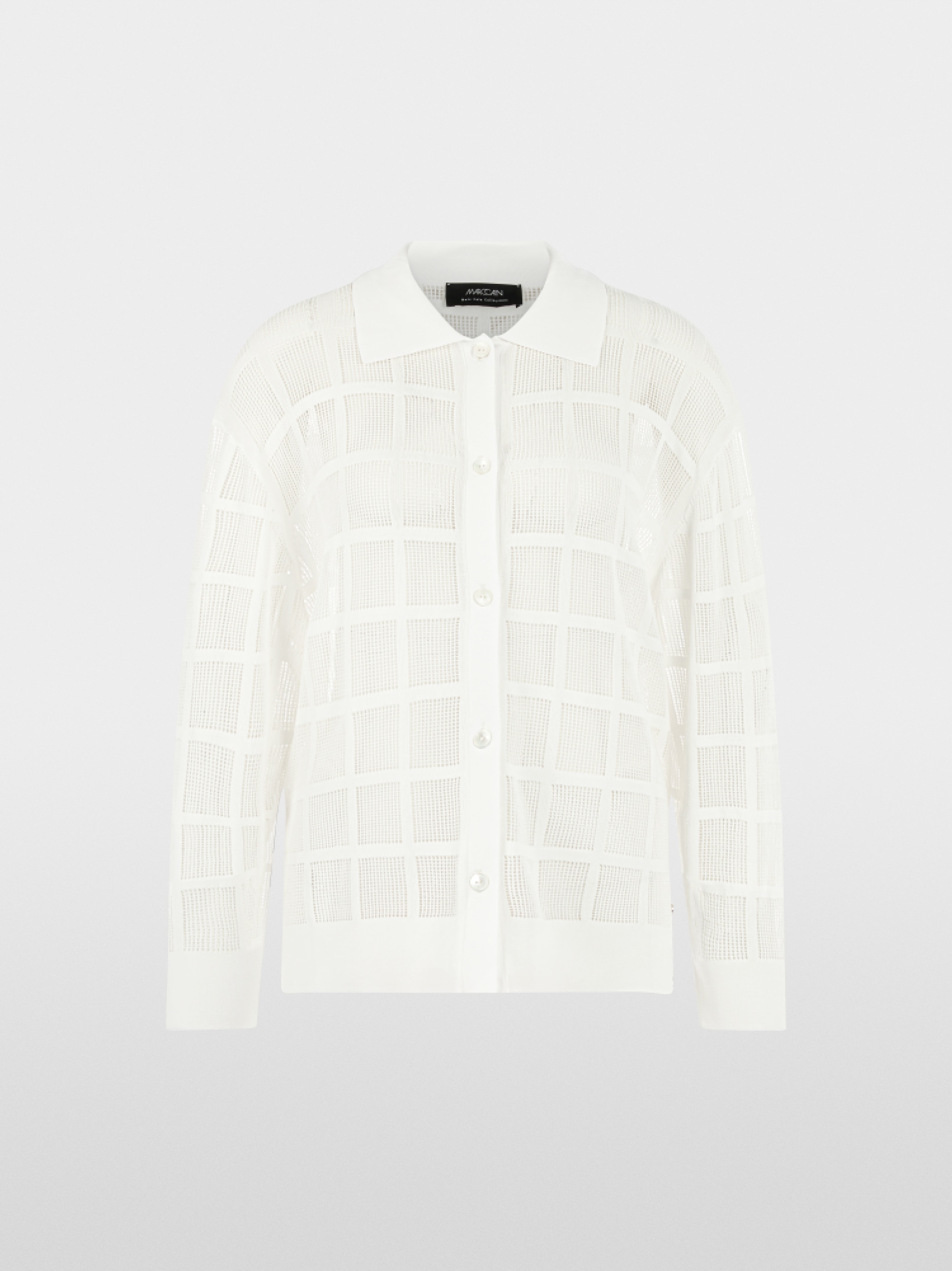 Cardigan with openwork pattern