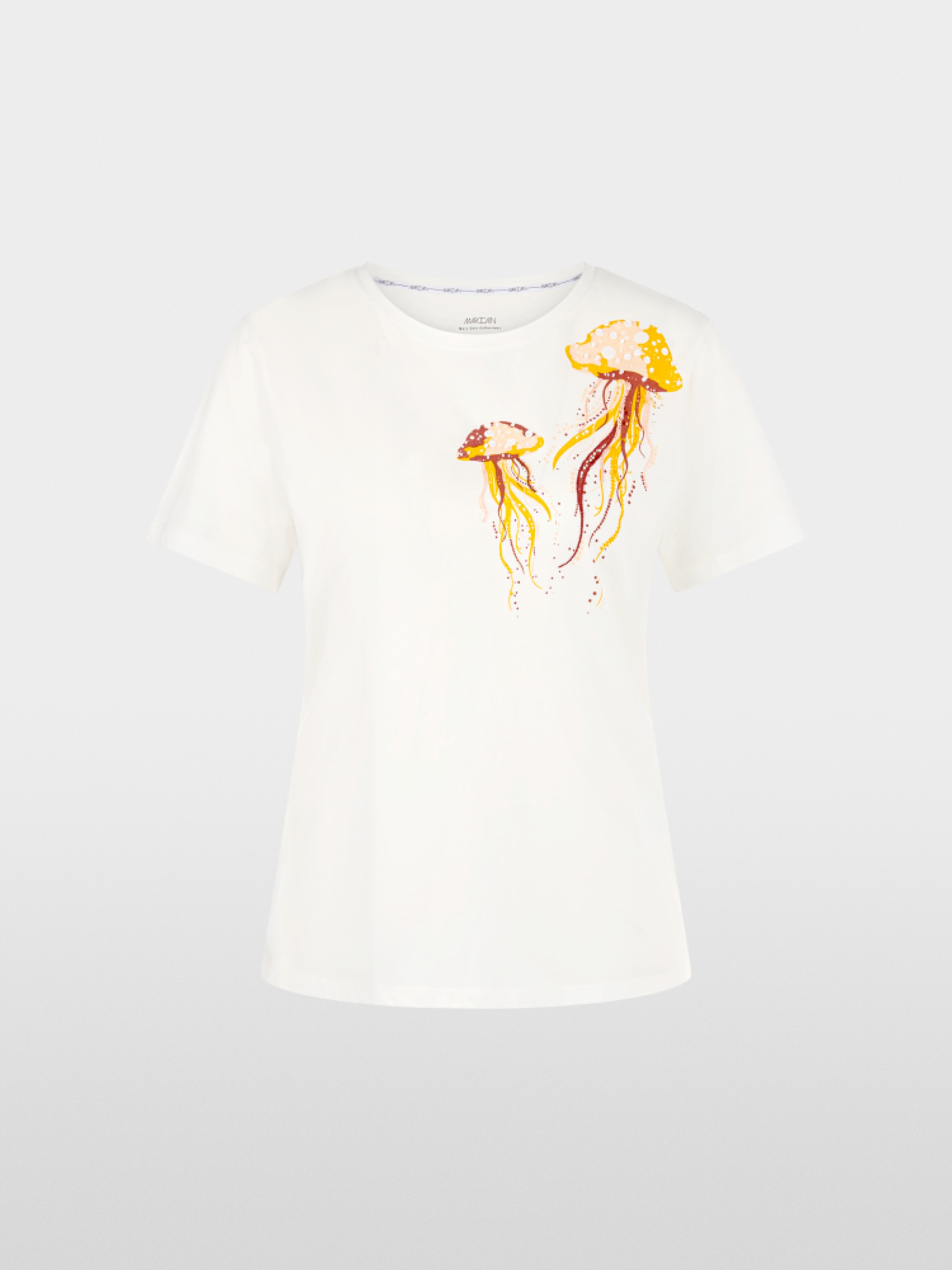 Cotton shirt with jellyfish motif