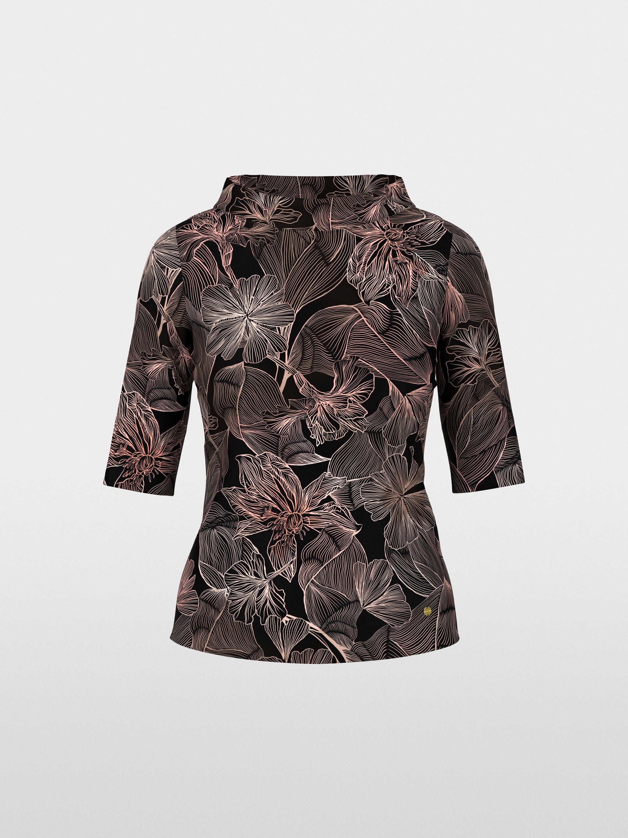 T-shirt à demi-manches à imprimé floral