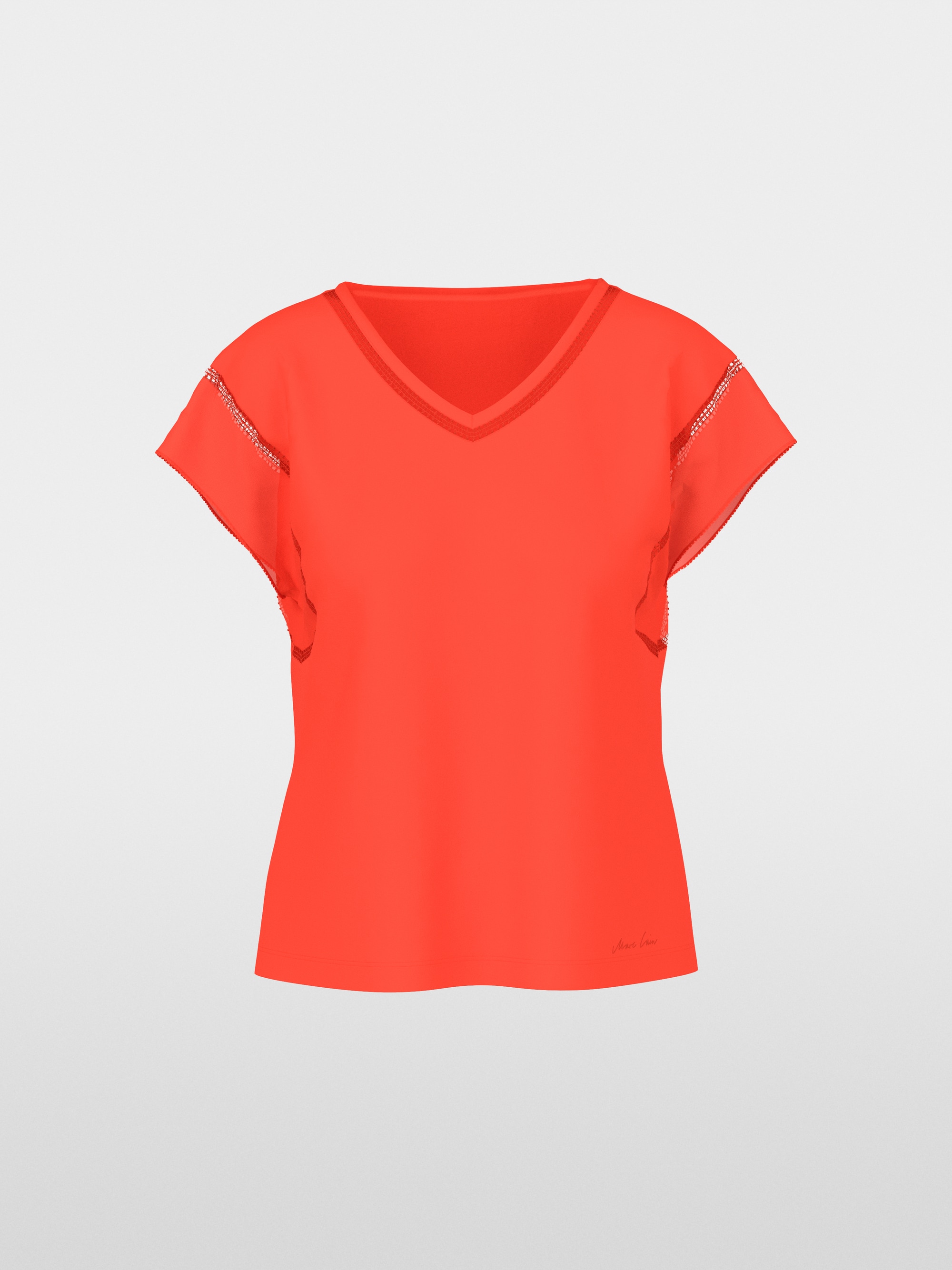 Shirt with cotton voile