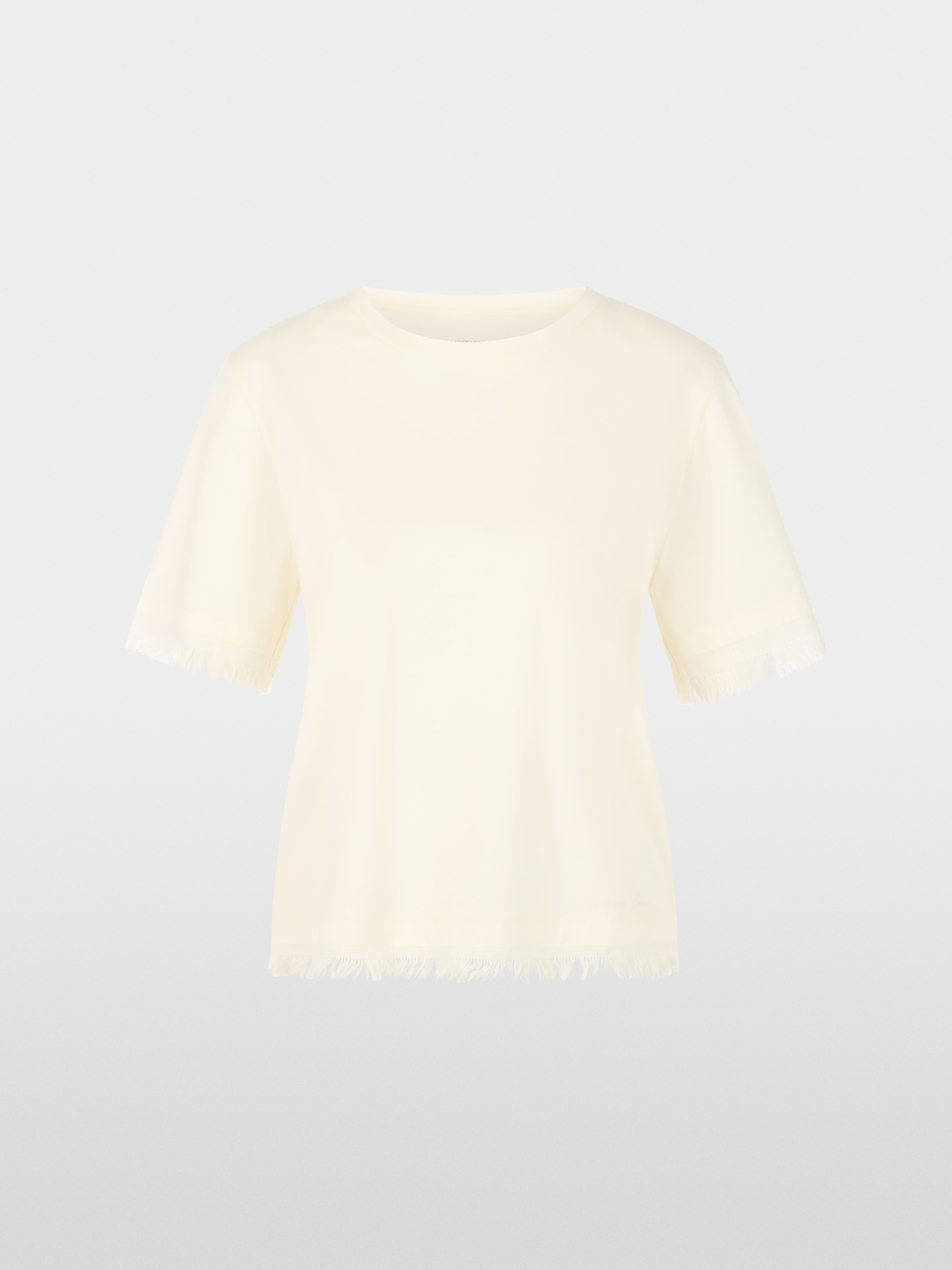 Cotton shirt with fringe