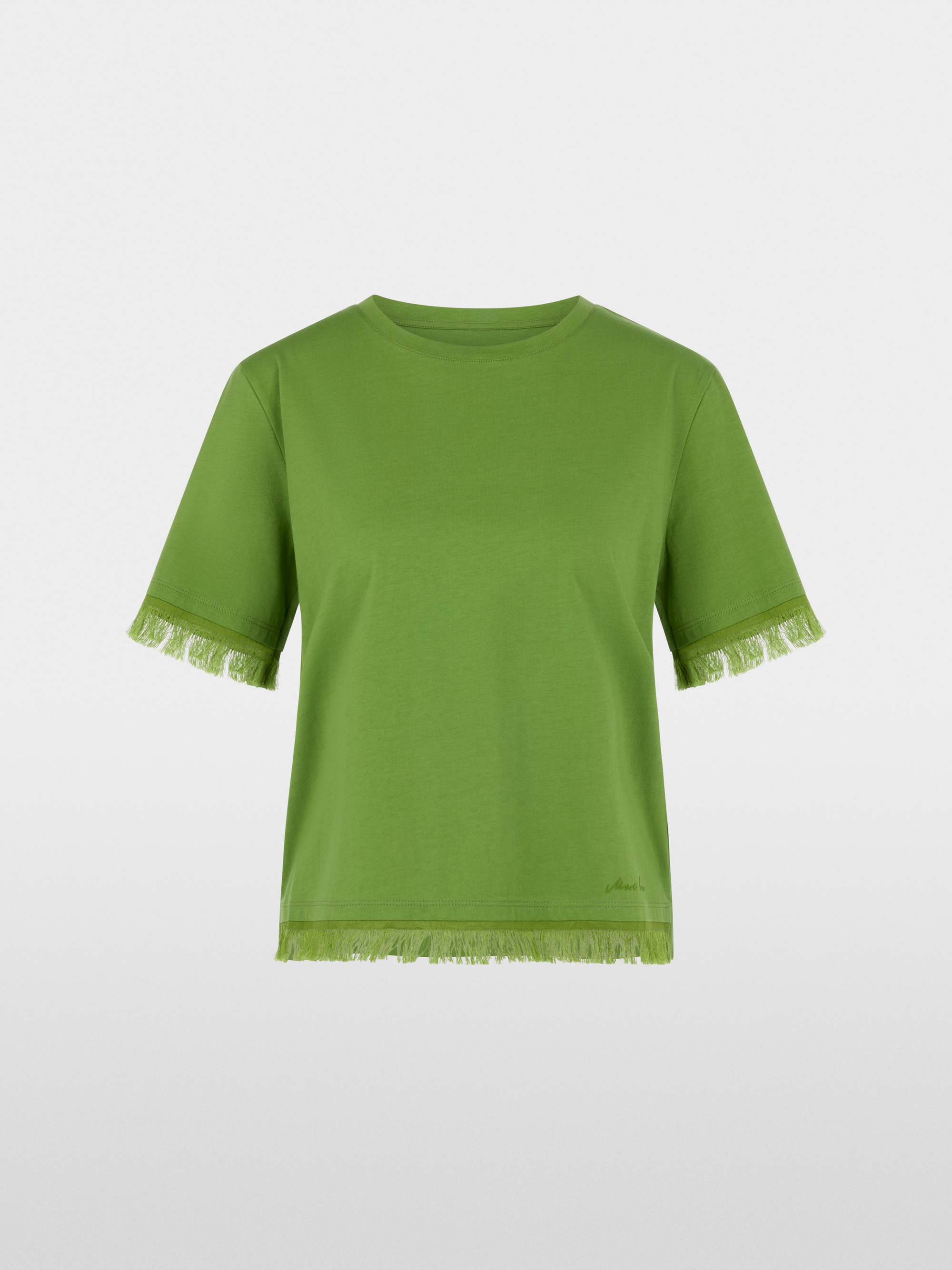 Cotton shirt with fringe