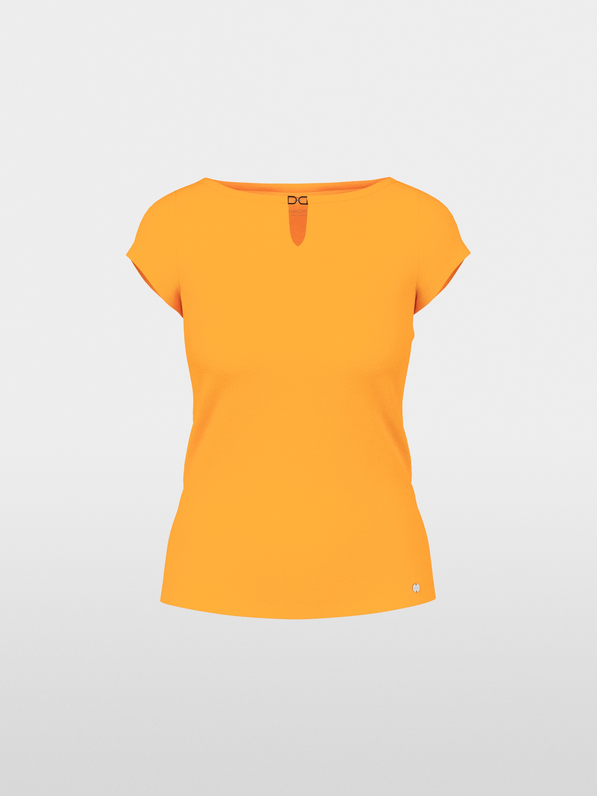 Stretch cotton shirt with cut-out