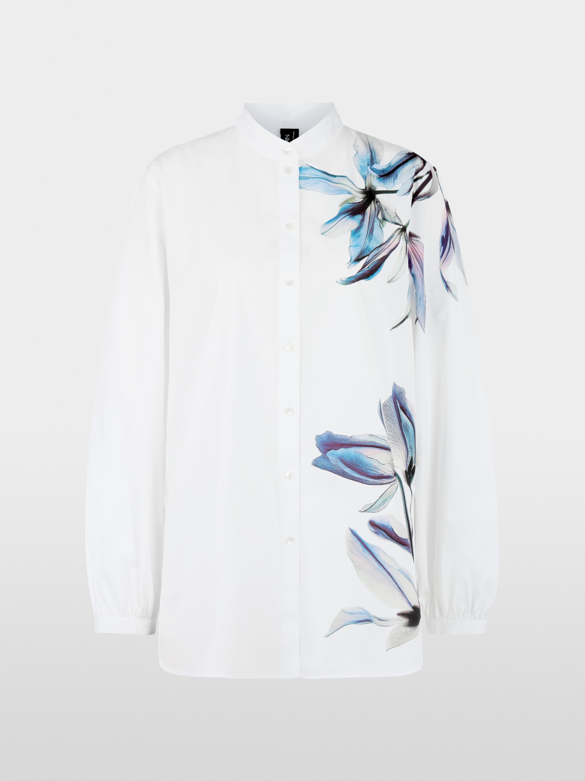 Long blouse with lily print