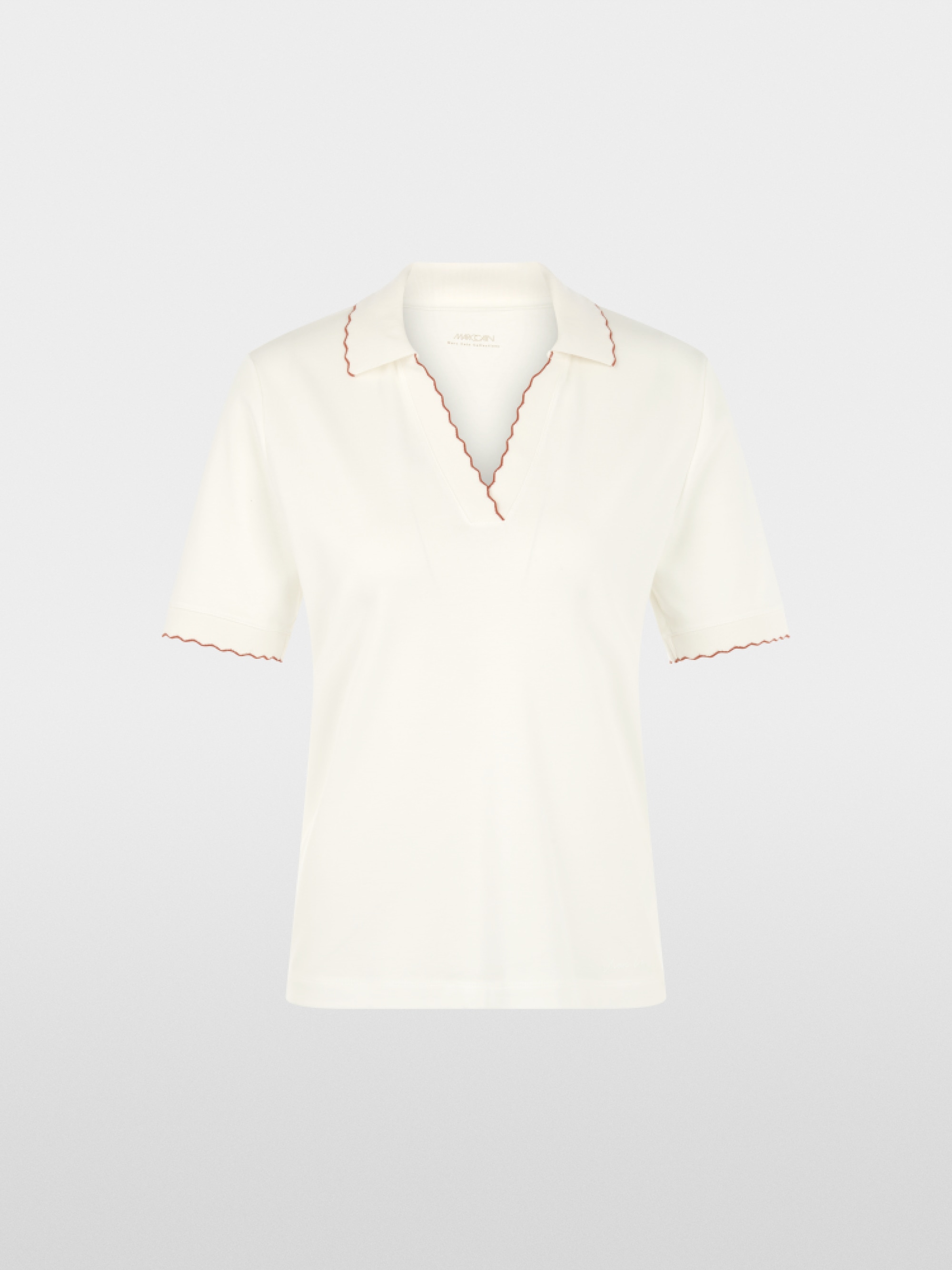 V-neck polo shirt
