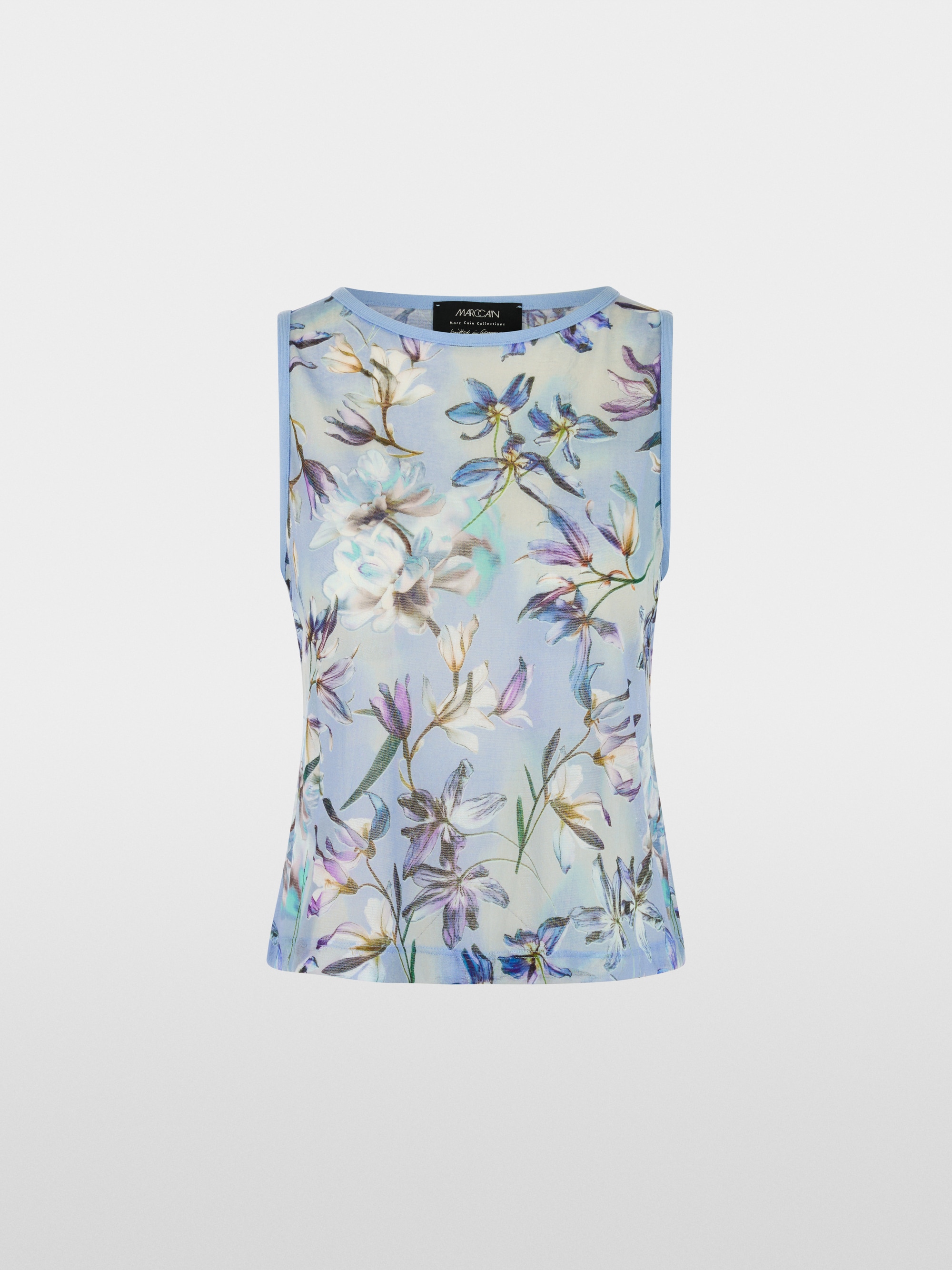 Top à imprimé floral « Knitted in Germany »