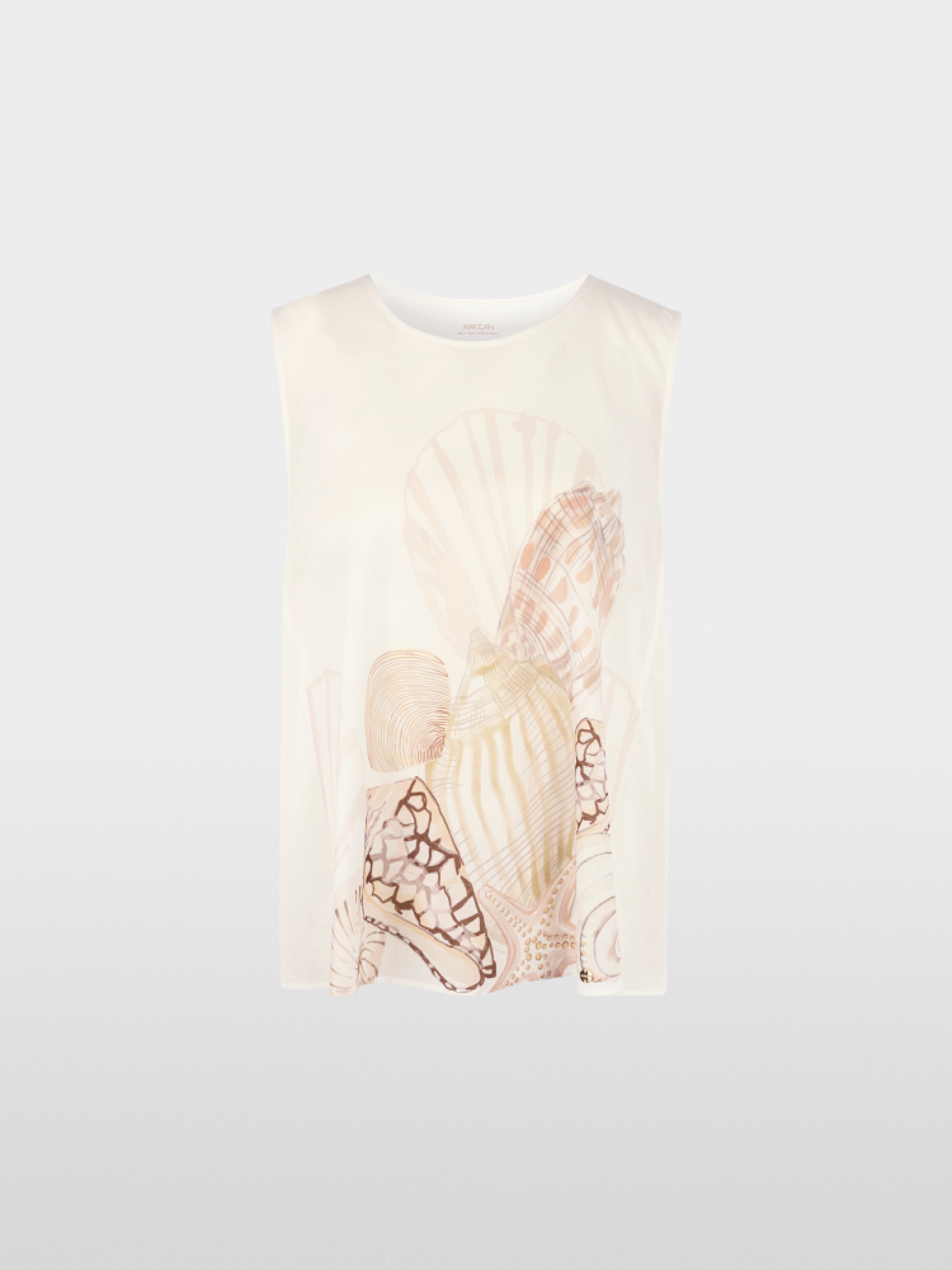 Loose top with shell print