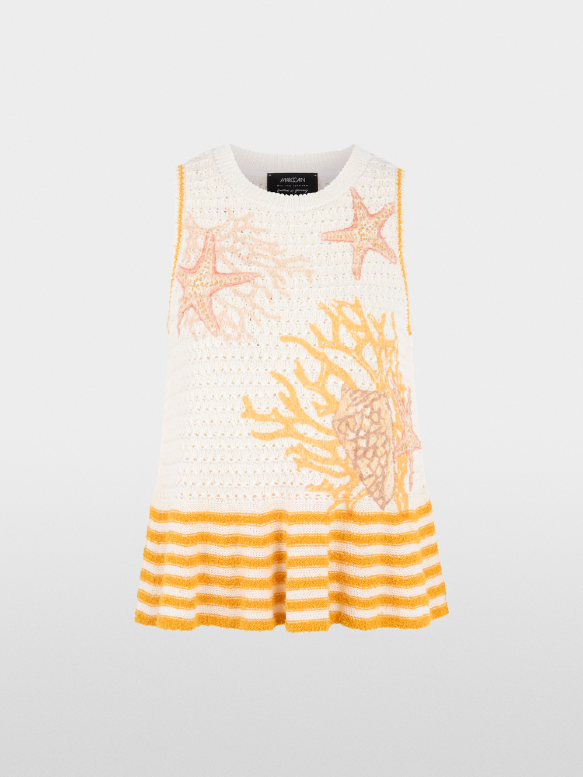 ‘Knitted in Germany’ shells motif top