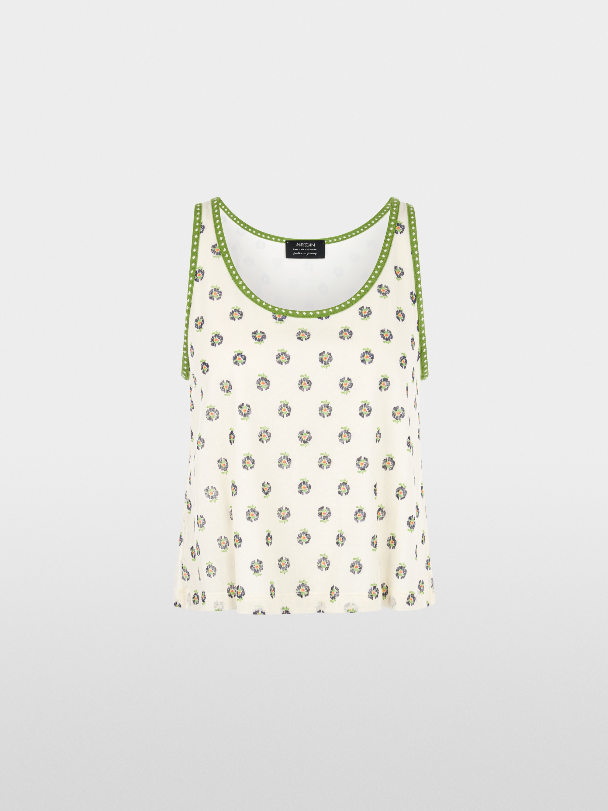 ‘Knitted in Germany’ printed top