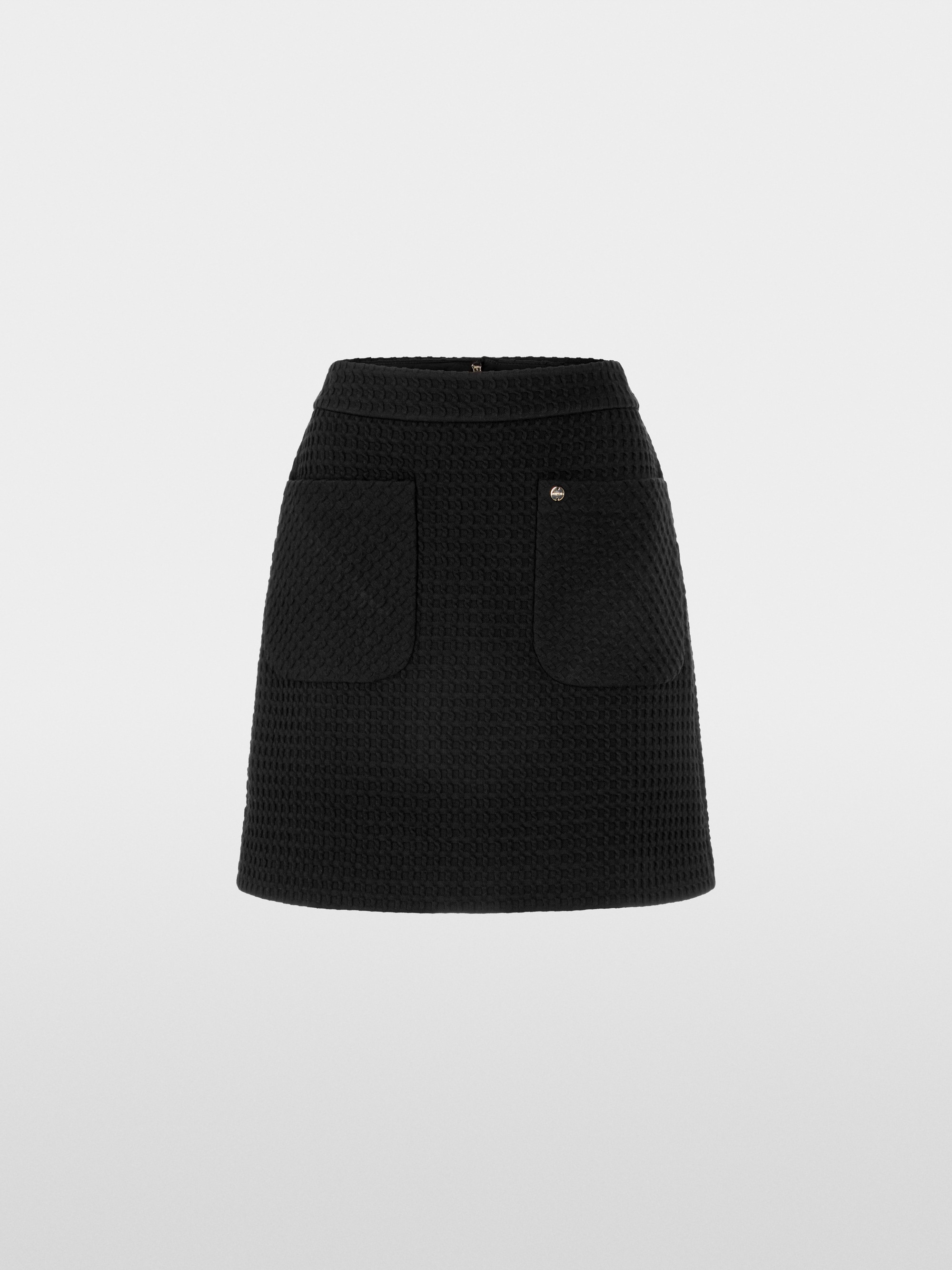 Mini skirt in waffle piqué with pockets