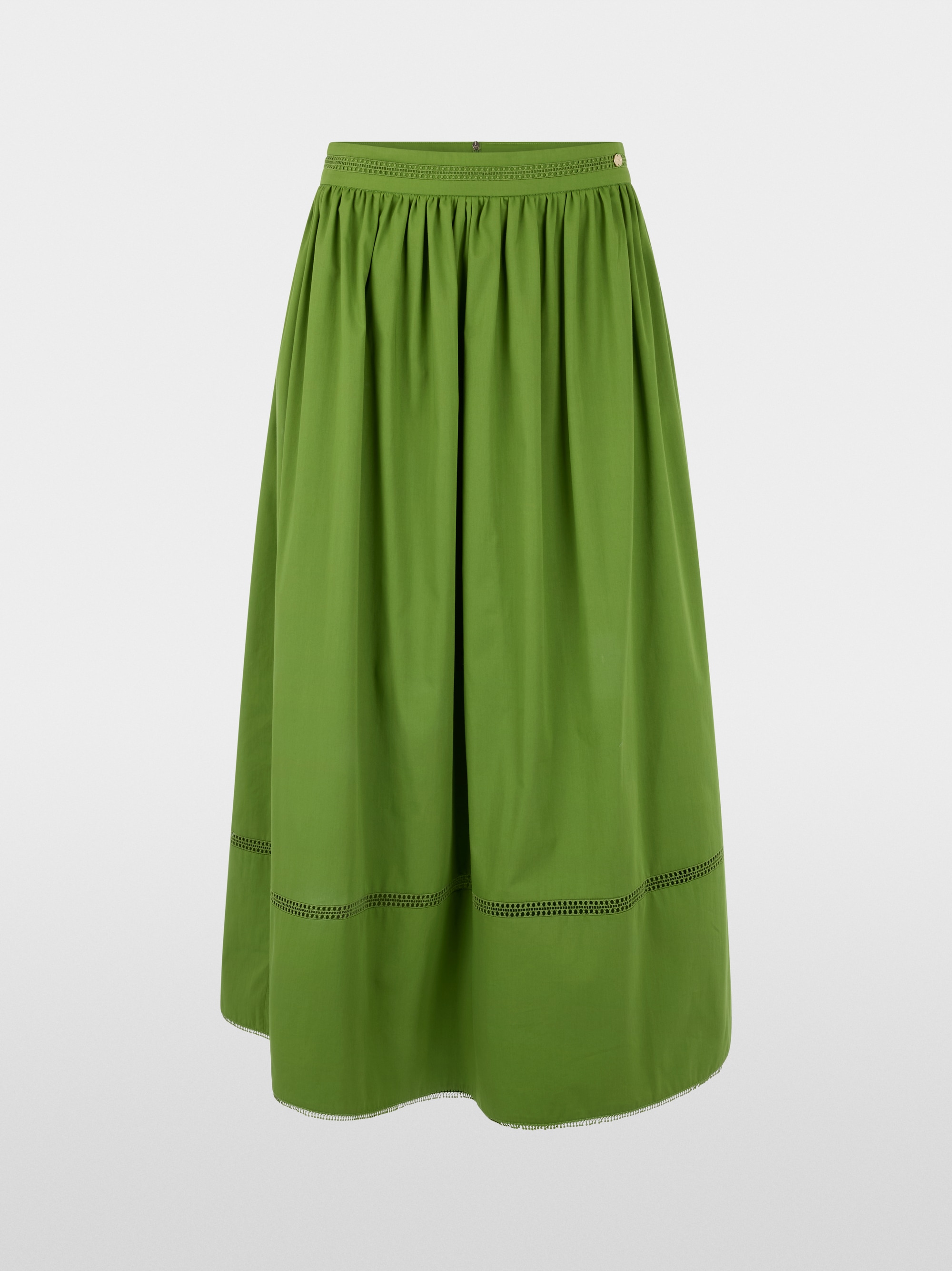 Flared maxi skirt with lace