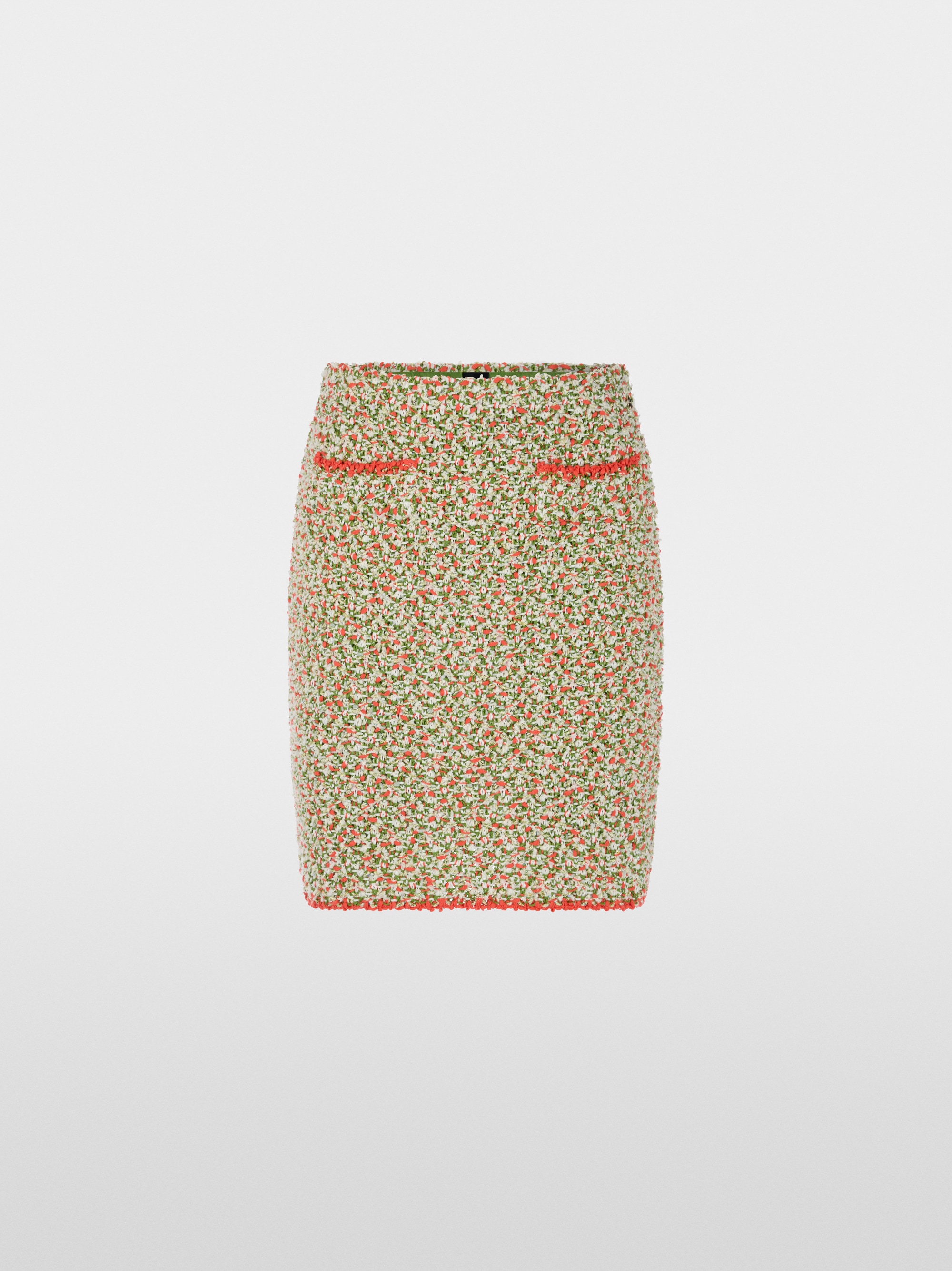 ‘Knitted in Germany’ bouclé skirt