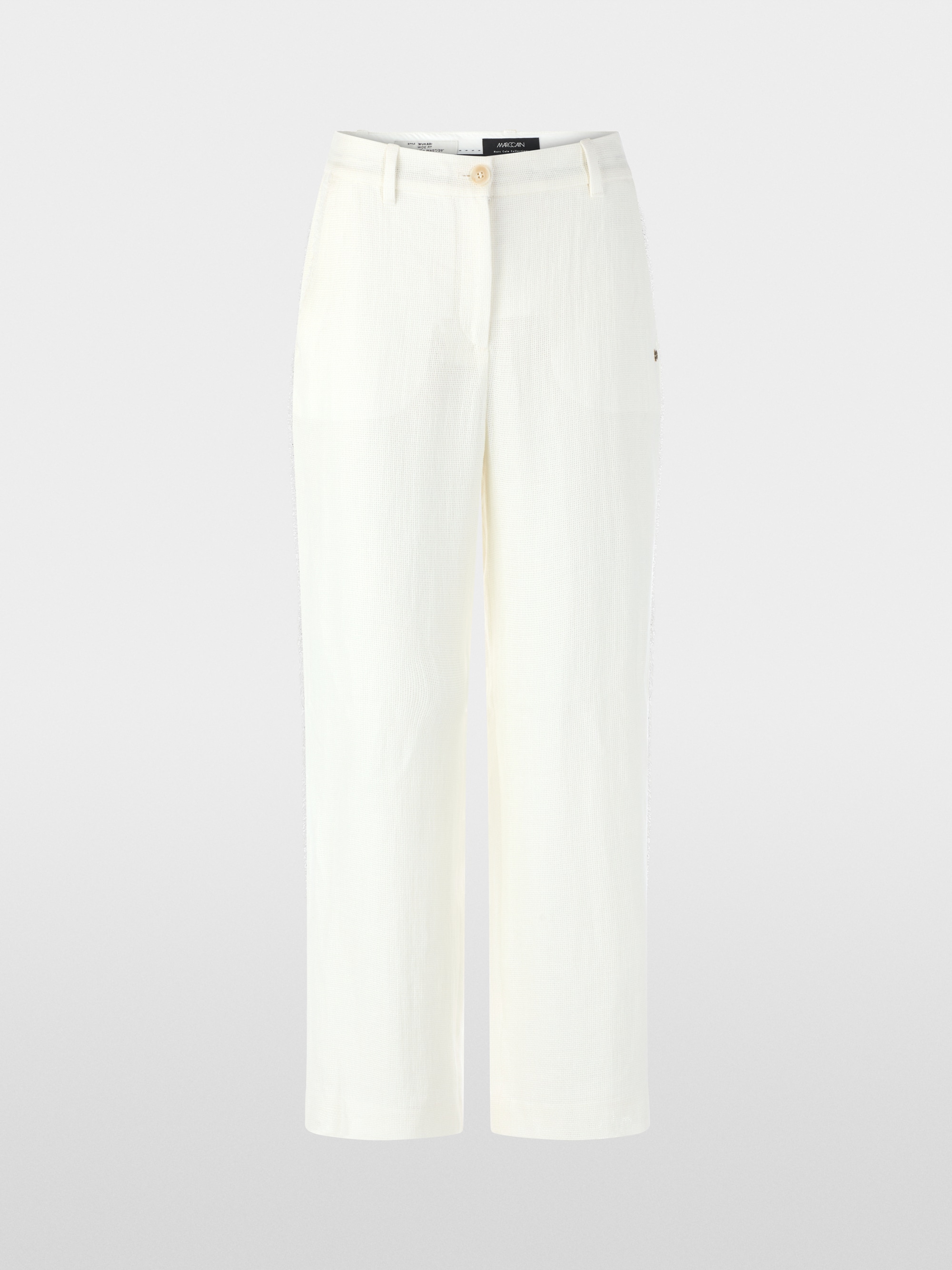 WUKARI linen-viscose blend trousers