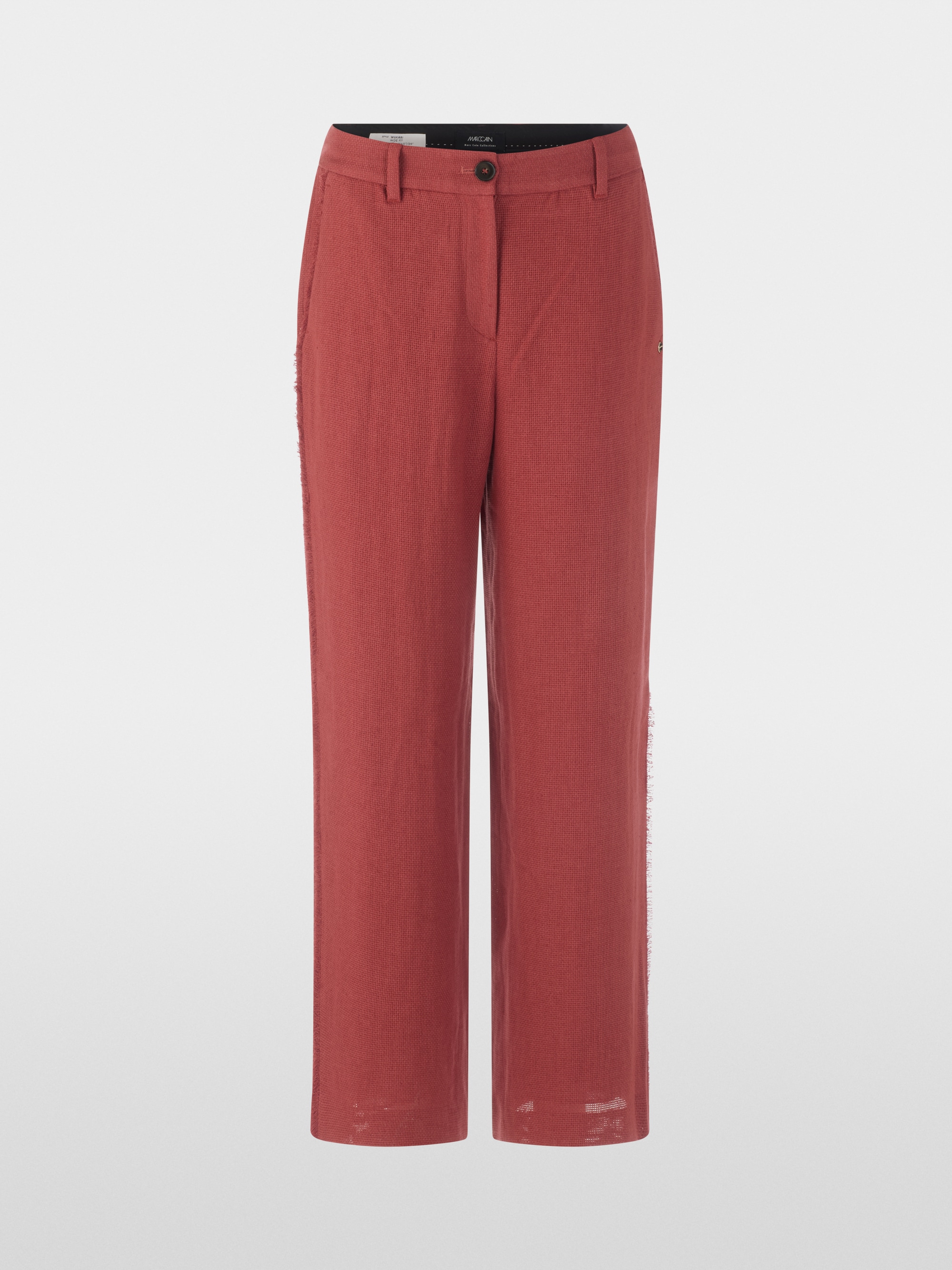 WUKARI linen-viscose blend trousers