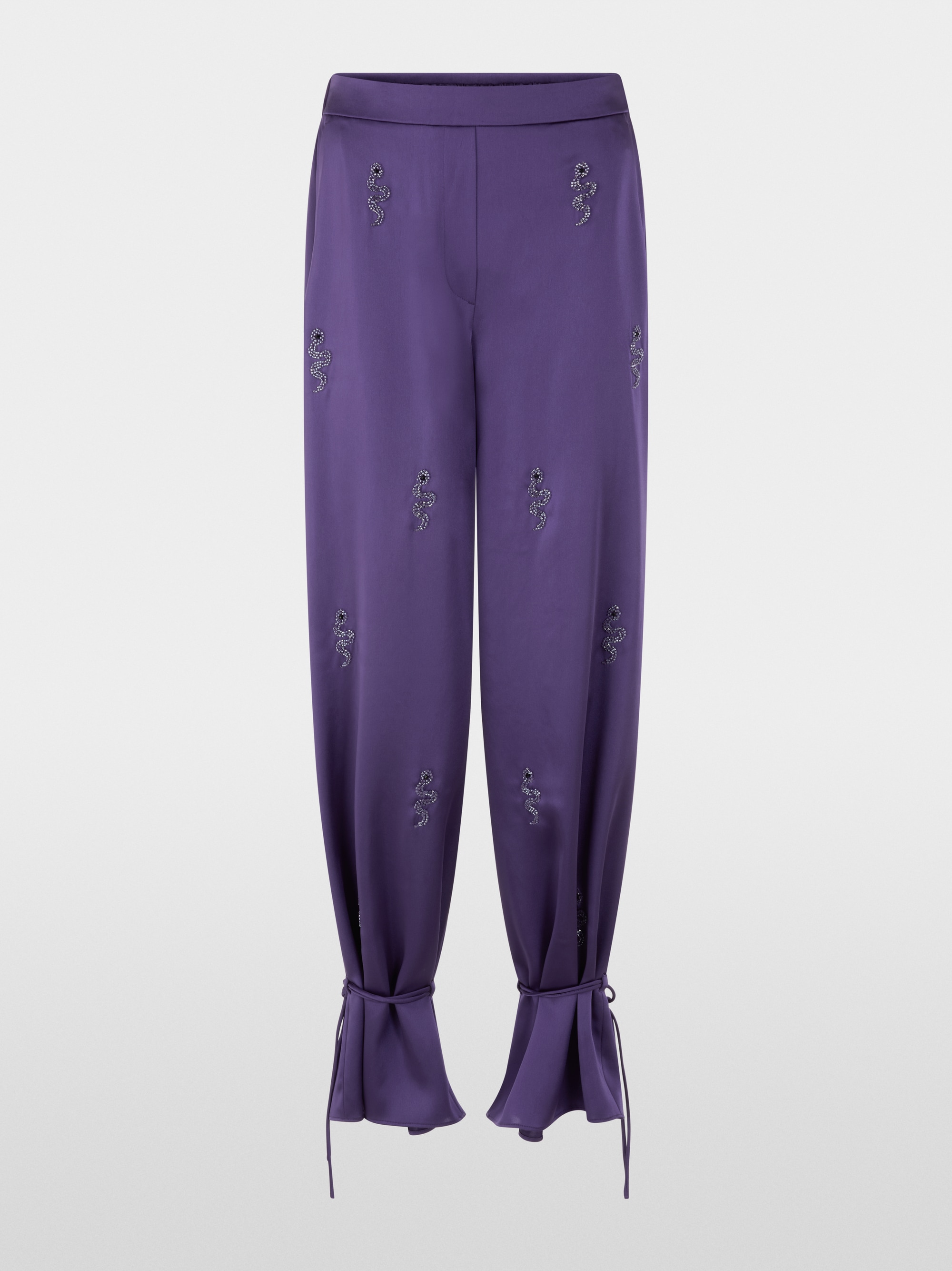 WELKOM snake embellishment trousers